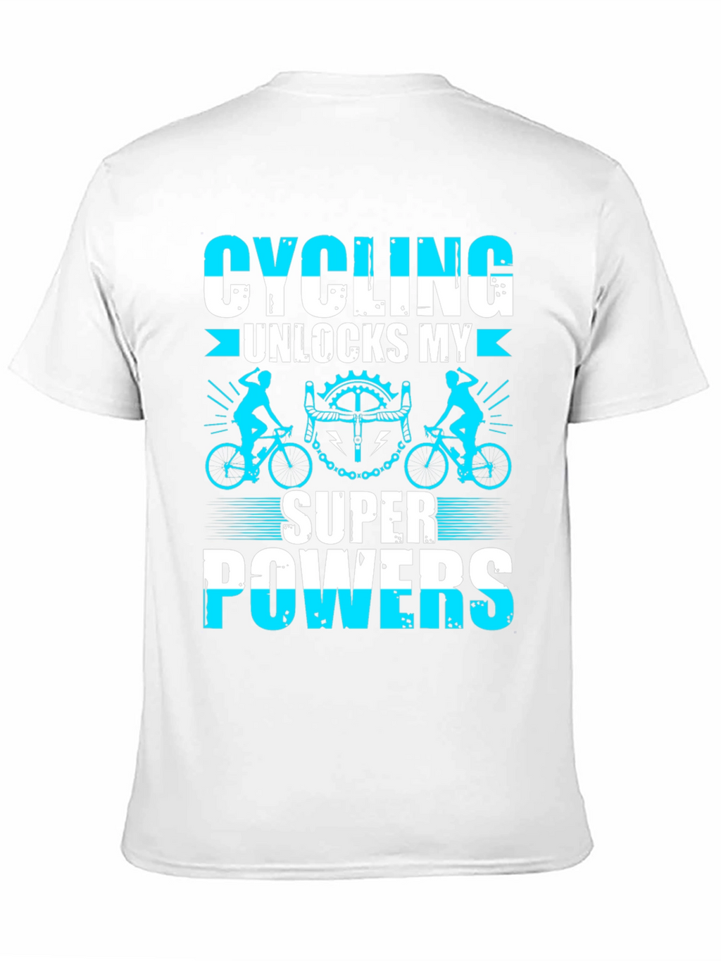 Cycling Superpowers T-Shirt: Black Cotton Tee