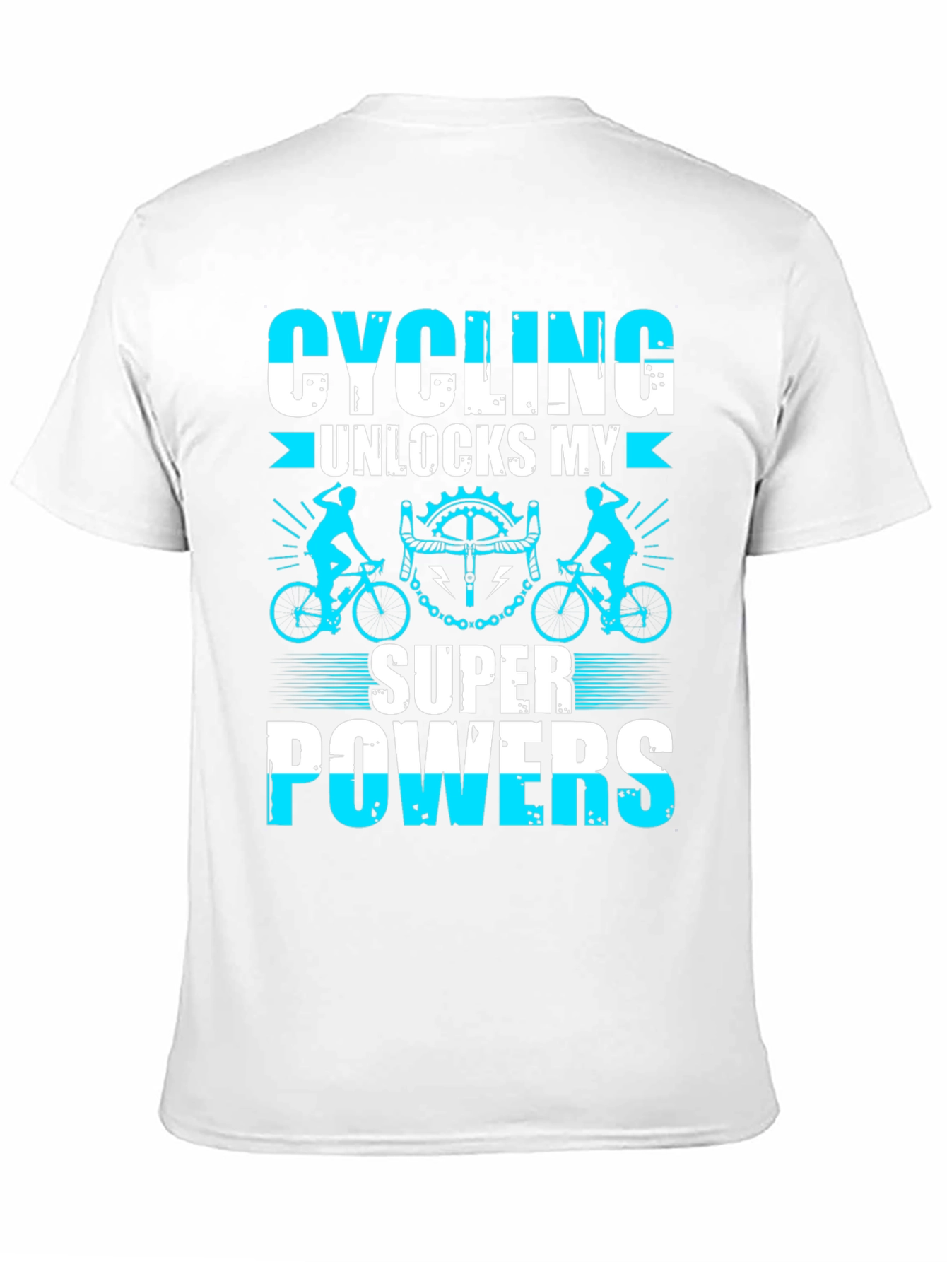 Cycling Superpowers T-Shirt: Black Cotton Tee