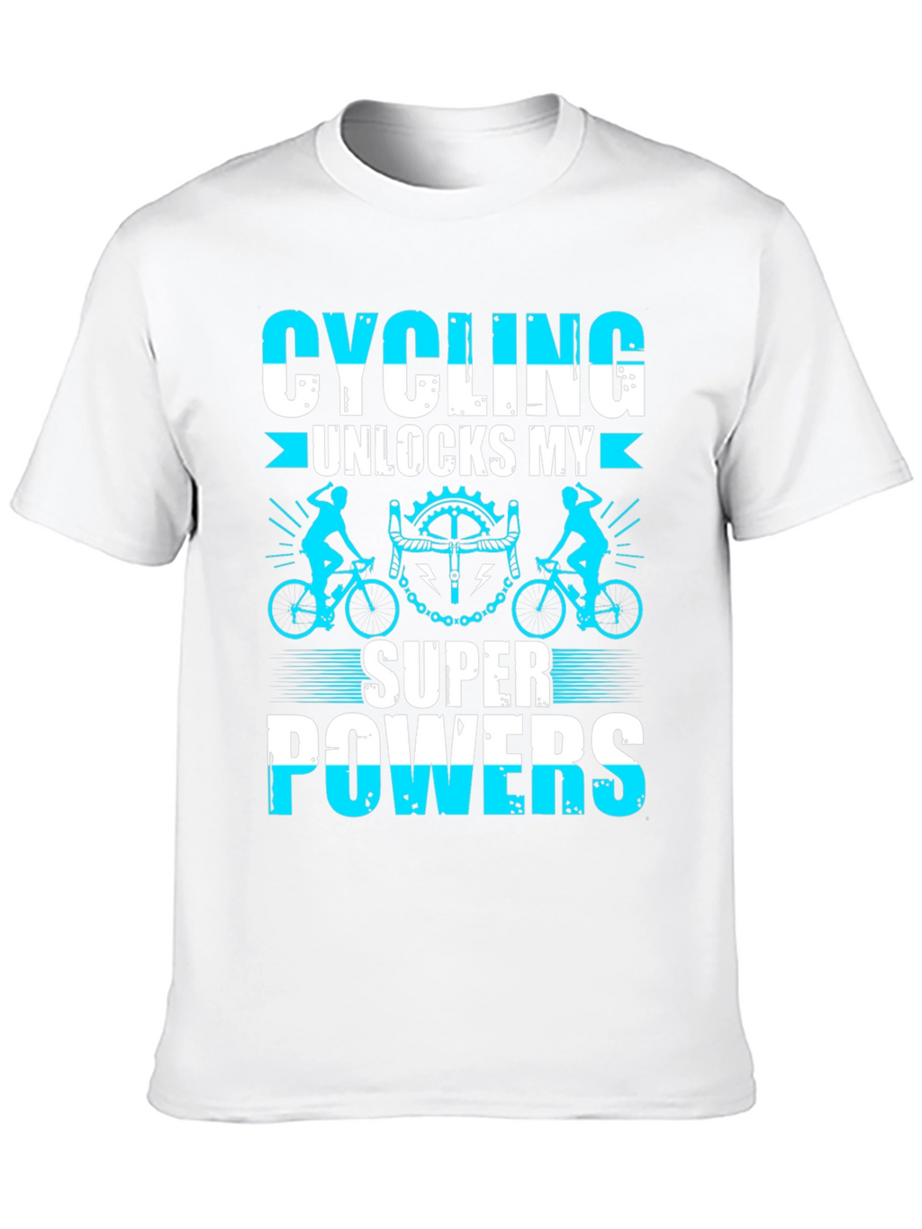 Cycling Superpowers T-Shirt: Black Cotton Tee