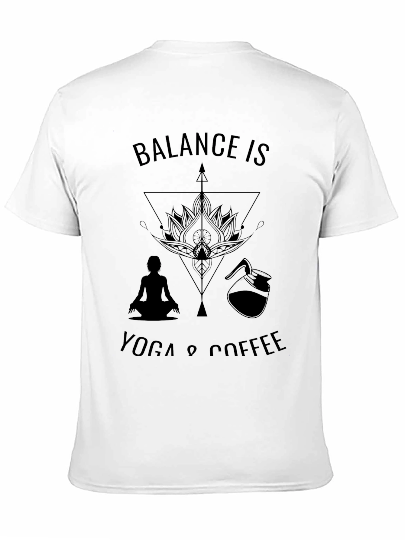 Balance Yoga & Coffee Graphic Tee
