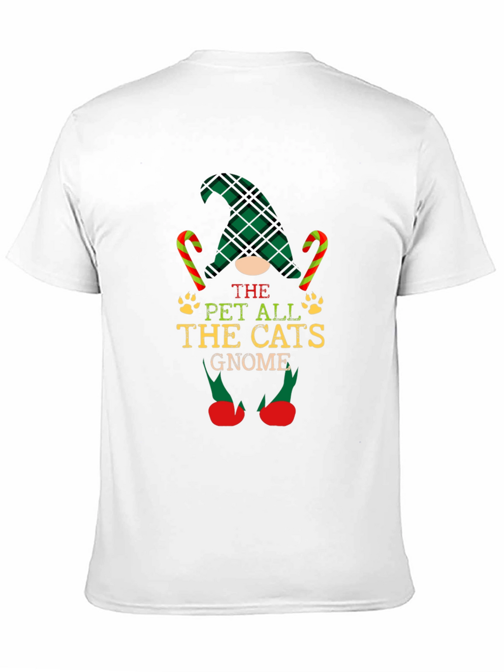 Pet All the Cats Gnome Christmas Graphic Tee