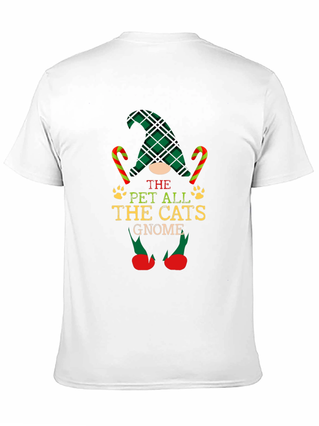 Pet All the Cats Gnome Christmas Graphic Tee
