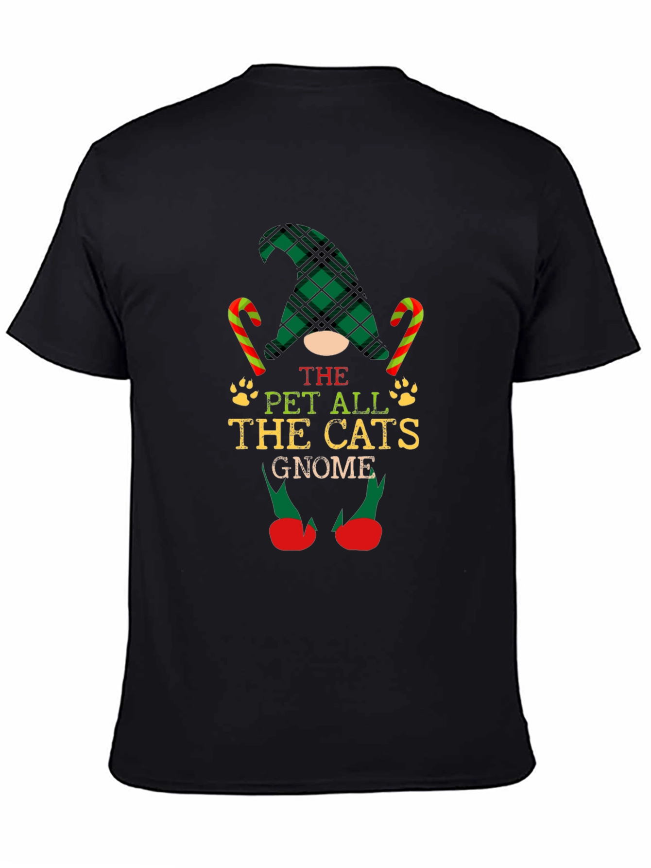 Pet All the Cats Gnome Christmas Graphic Tee