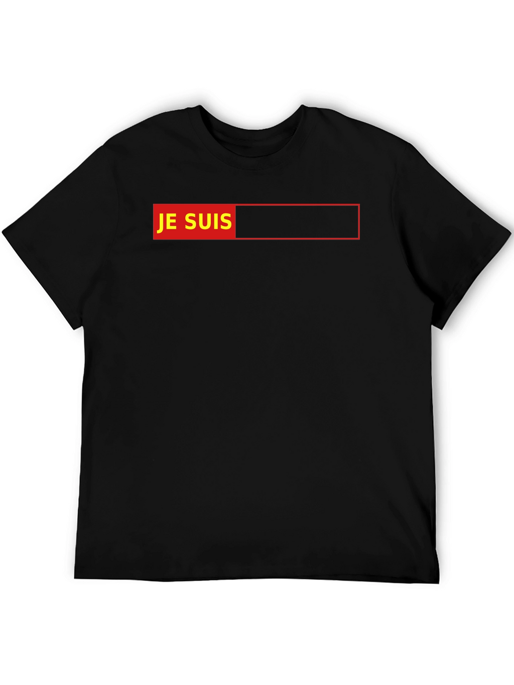 Je Suis Graphic T-Shirt - Black Cotton Tee