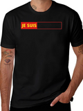 Je Suis Graphic T-Shirt - Black Cotton Tee