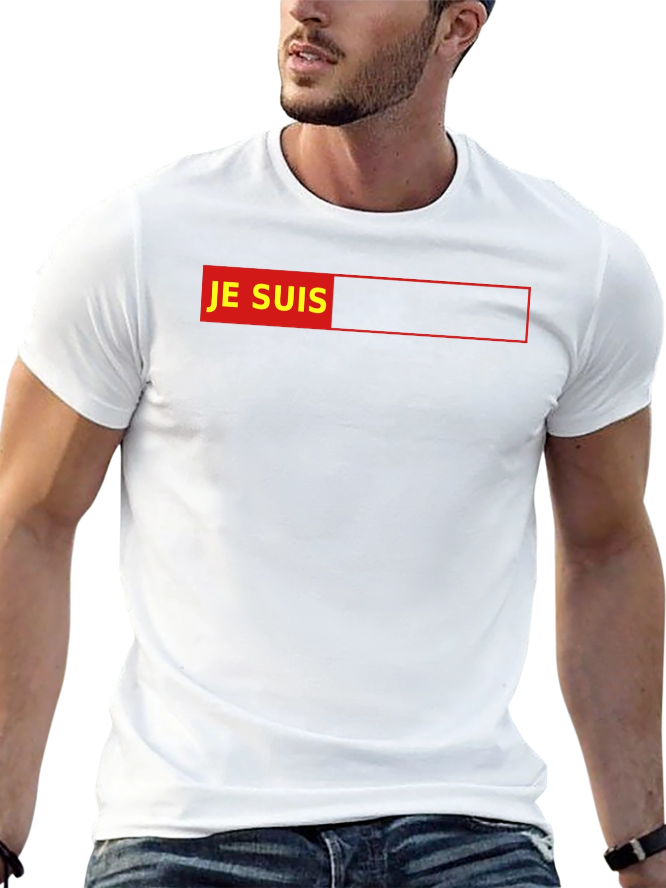 Je Suis Graphic T-Shirt - Black Cotton Tee