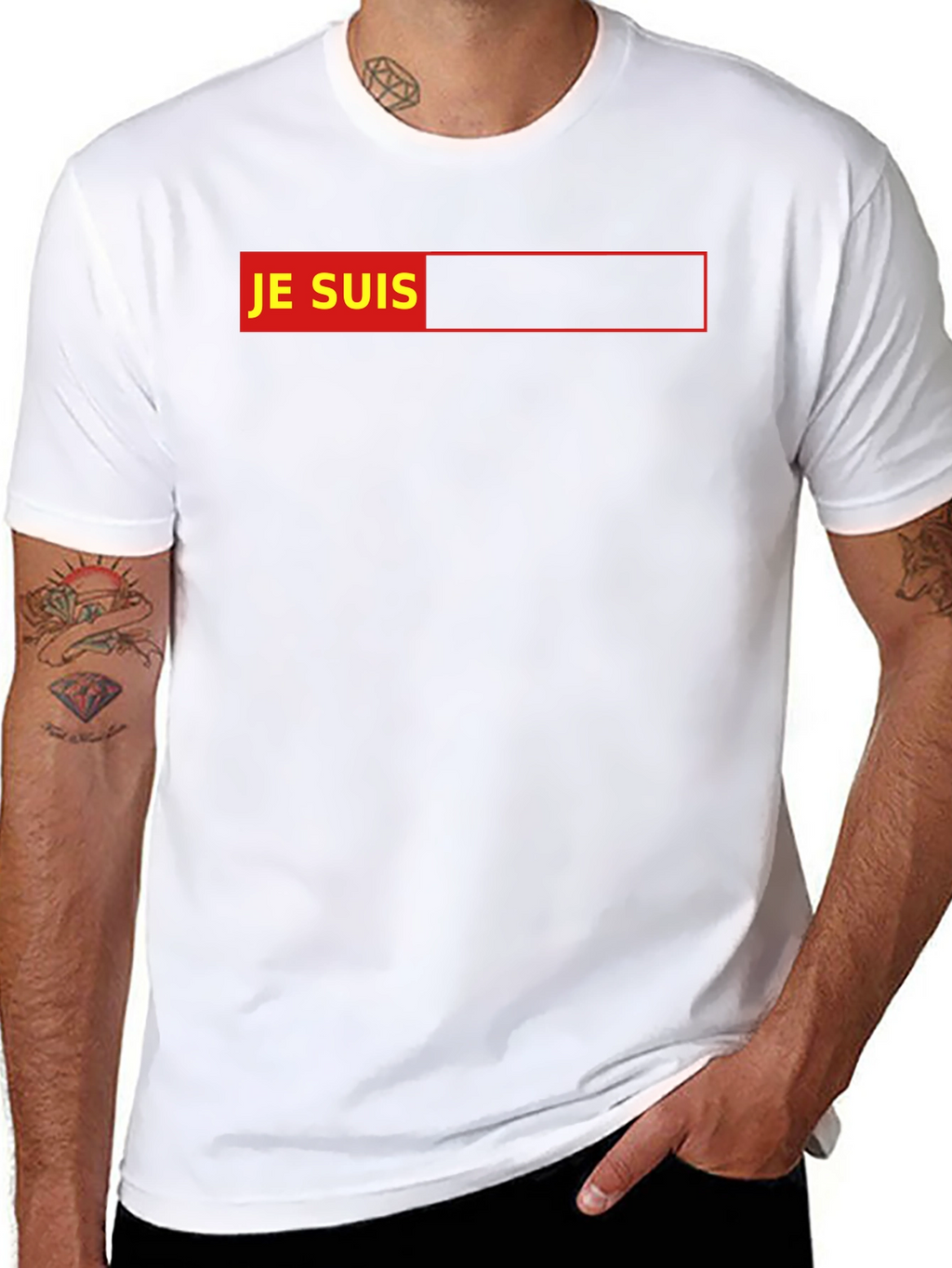 Je Suis Graphic T-Shirt - Black Cotton Tee