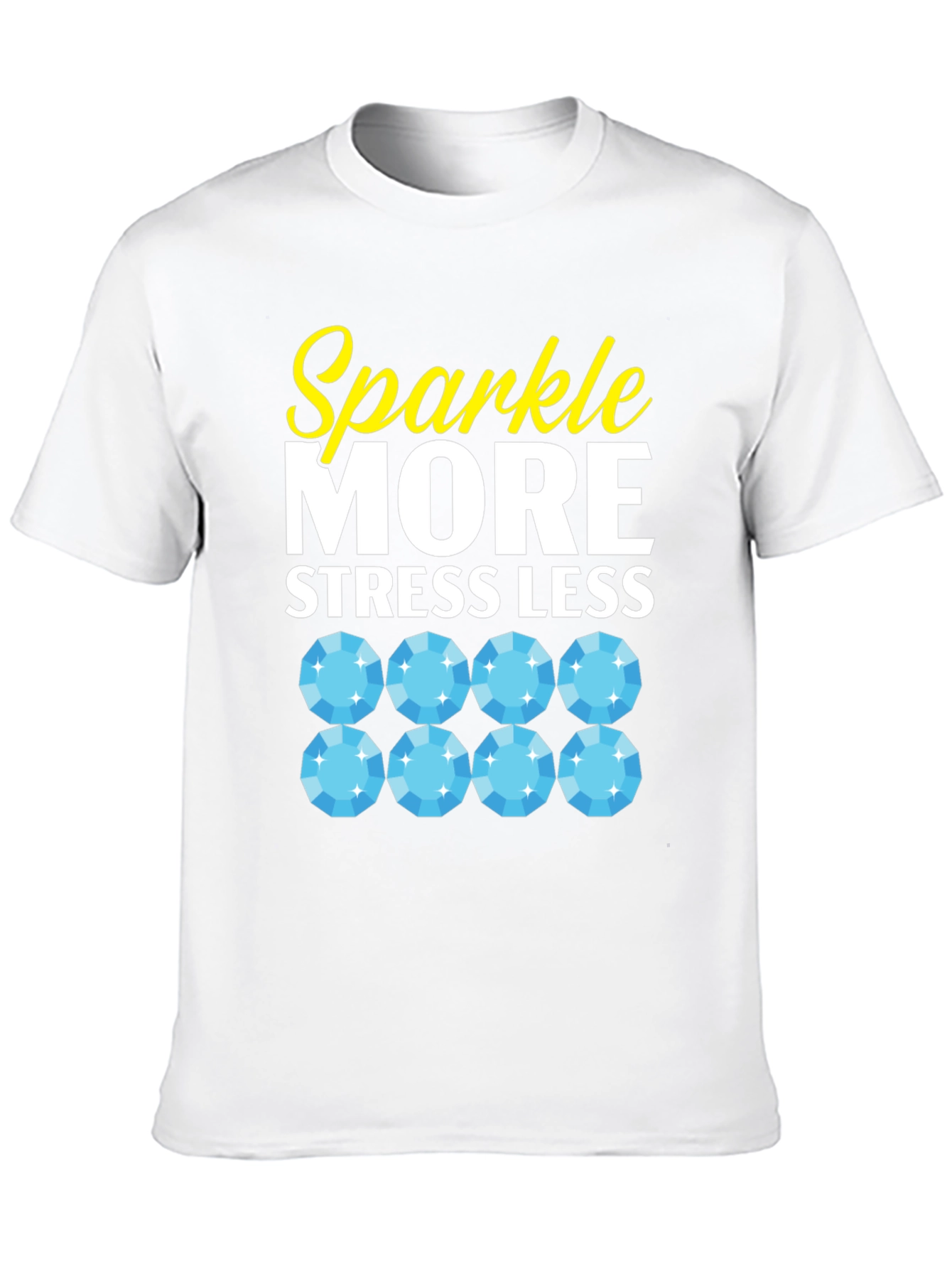 Sparkle More Stress Less Graphic T-Shirt