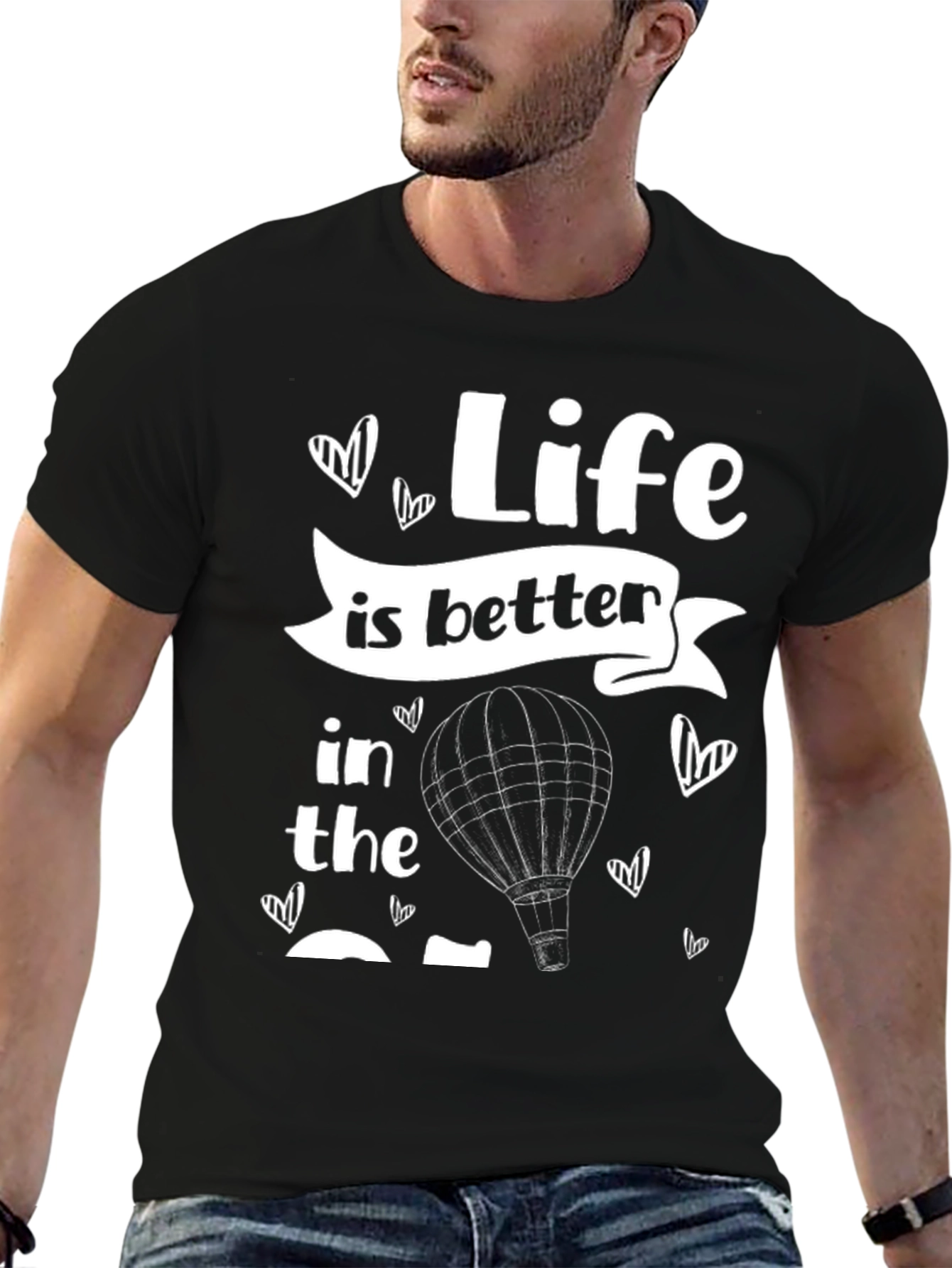 Life Is Better Hot Air Balloon T-Shirt
