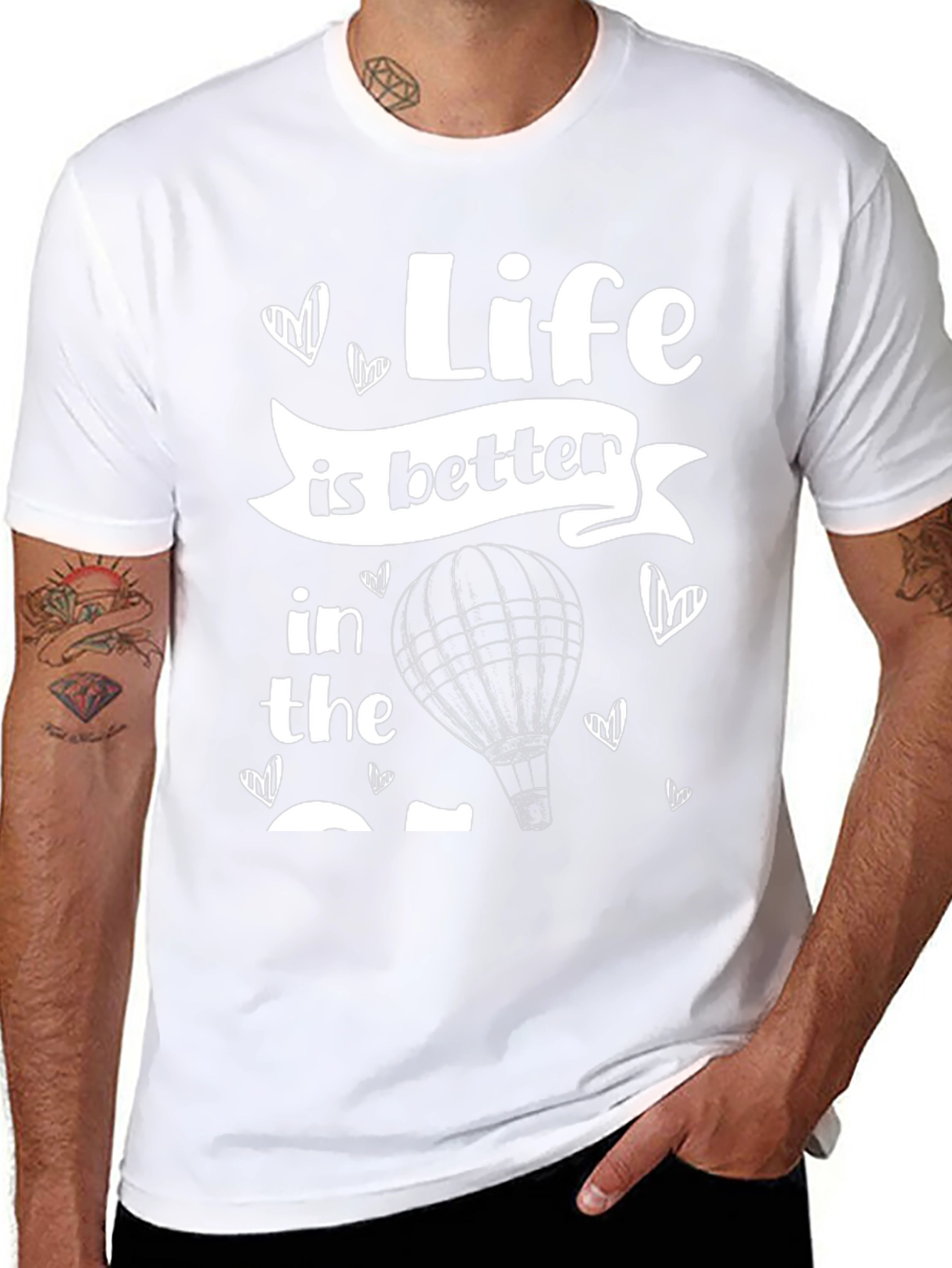 Life Is Better Hot Air Balloon T-Shirt
