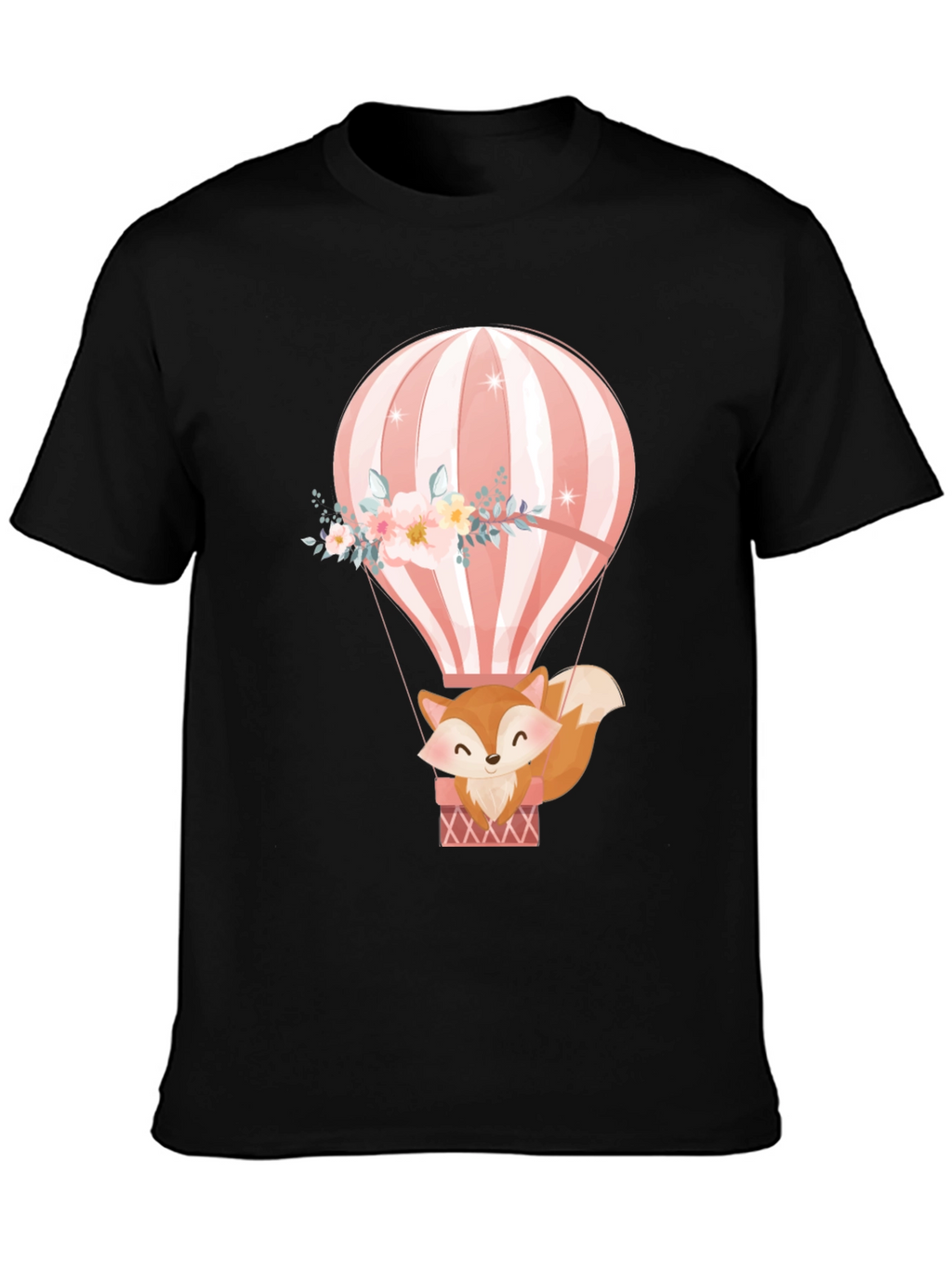 Fox Hot Air Balloon Graphic Tee