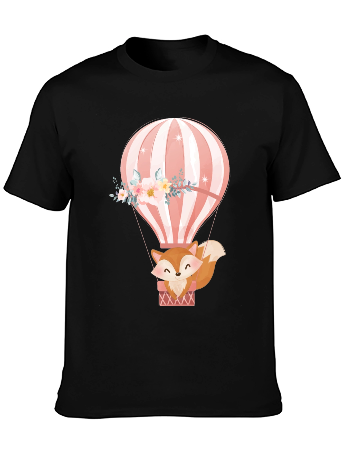 Fox Hot Air Balloon Graphic Tee