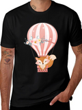 Fox Hot Air Balloon Graphic Tee