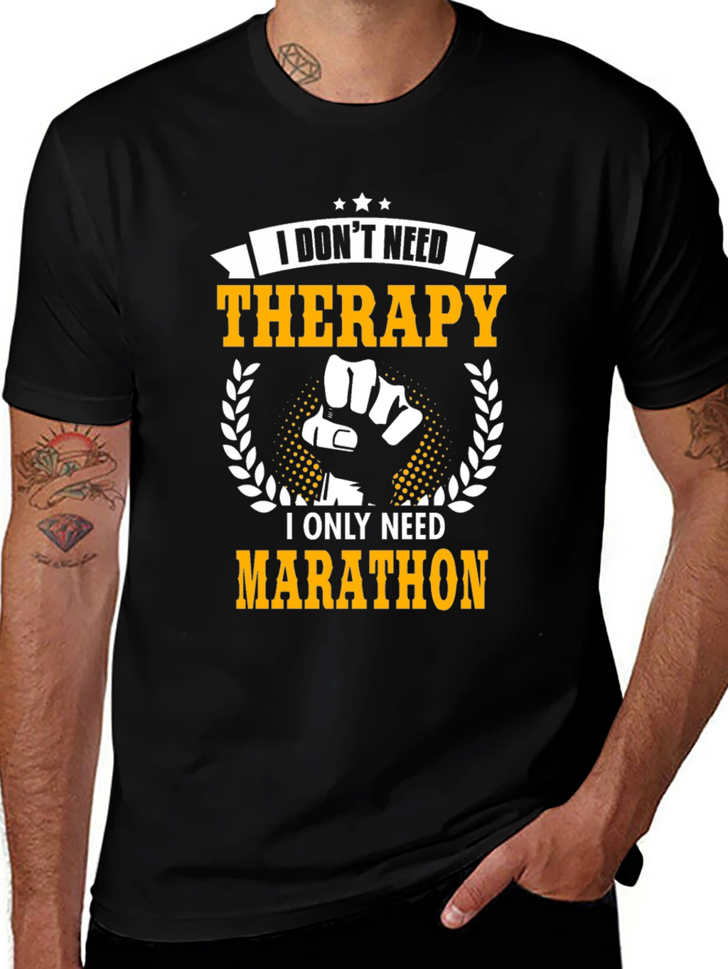 Therapy? I need Marathon! Funny T-Shirt