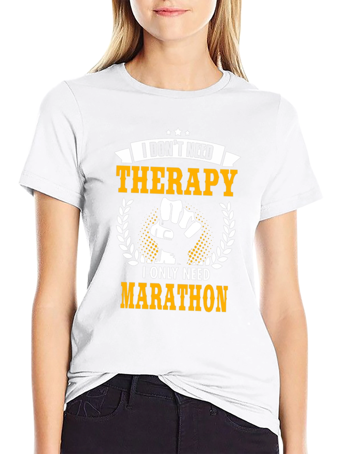 Therapy? I need Marathon! Funny T-Shirt
