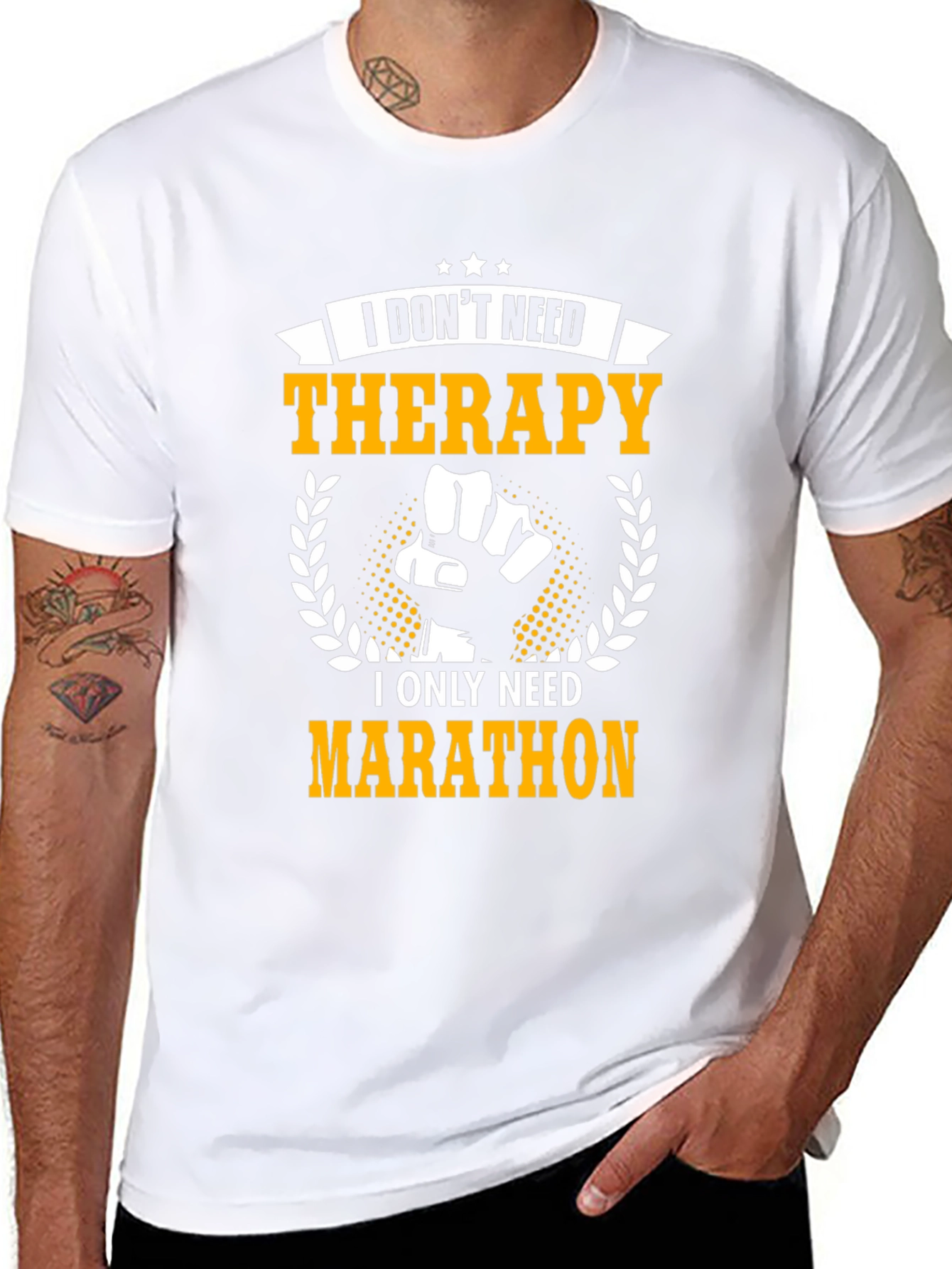 Therapy? I need Marathon! Funny T-Shirt
