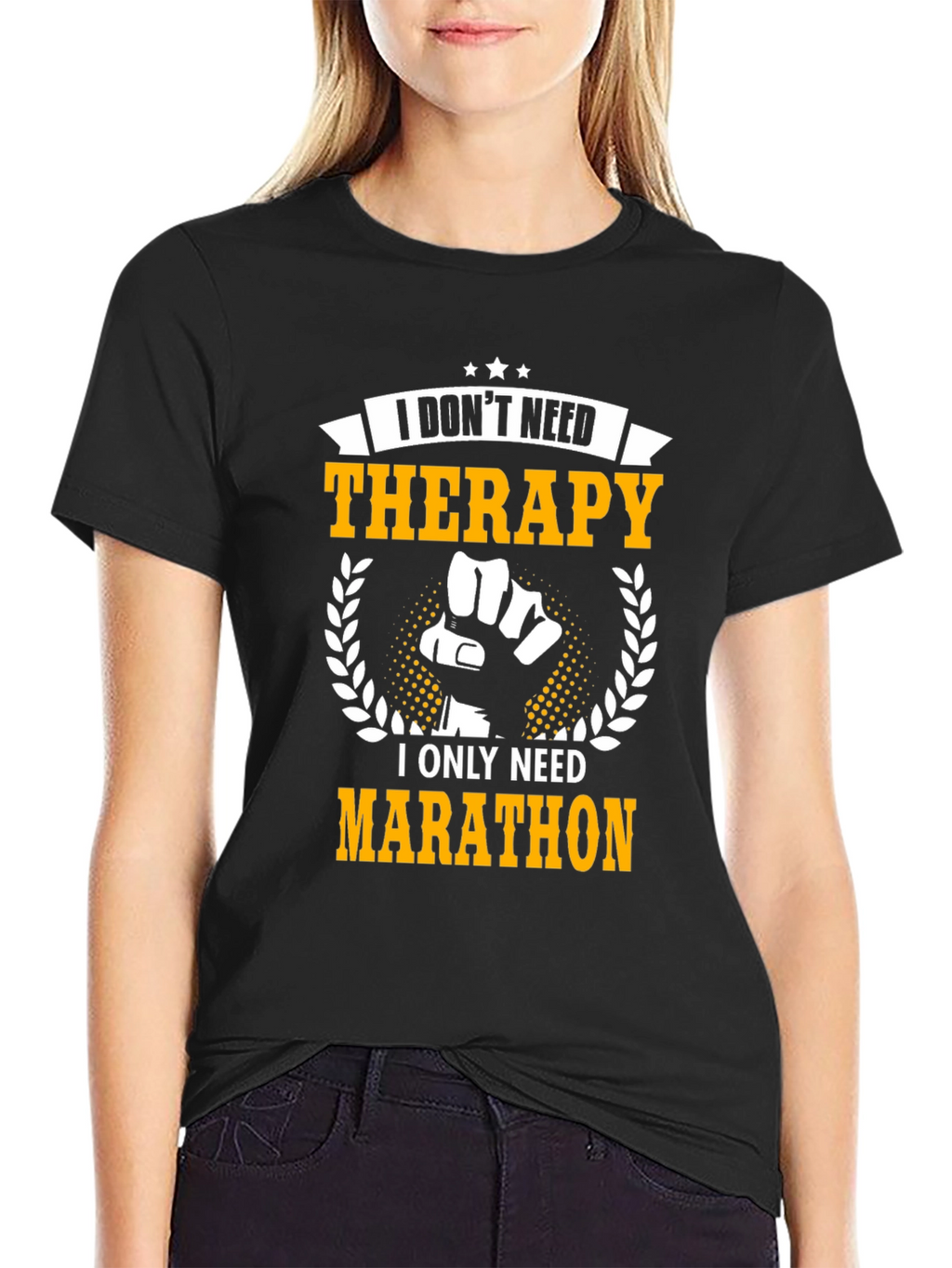 Therapy? I need Marathon! Funny T-Shirt