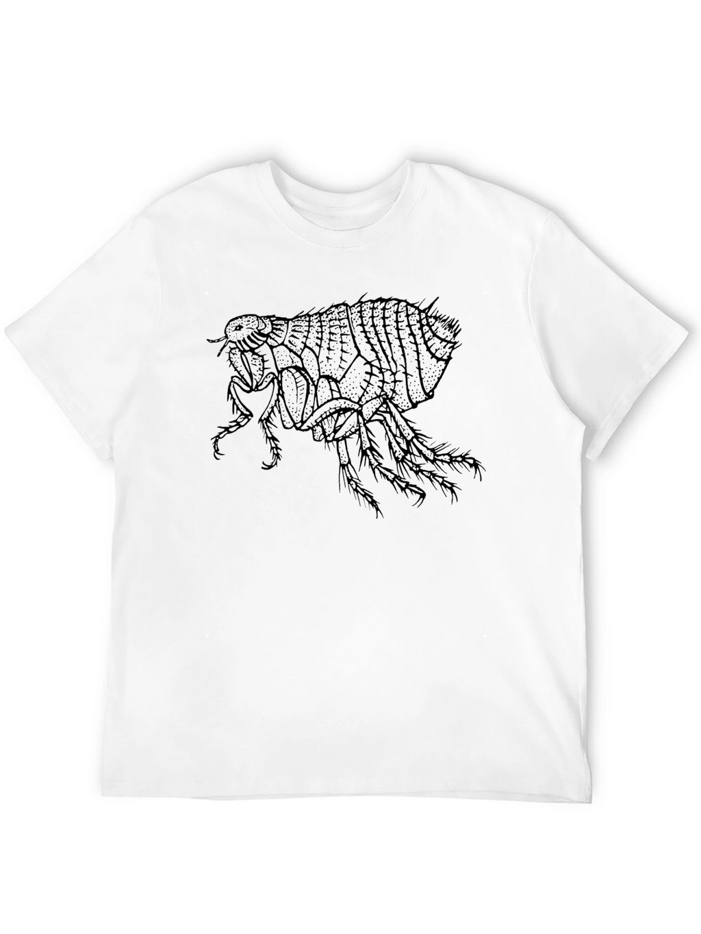 Flea Graphic T-Shirt - Unique Insect Design