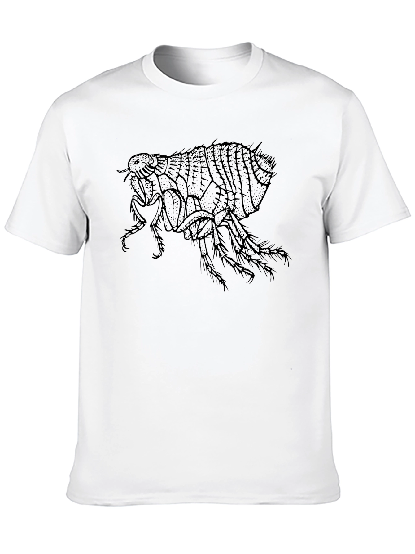Flea Graphic T-Shirt - Unique Insect Design