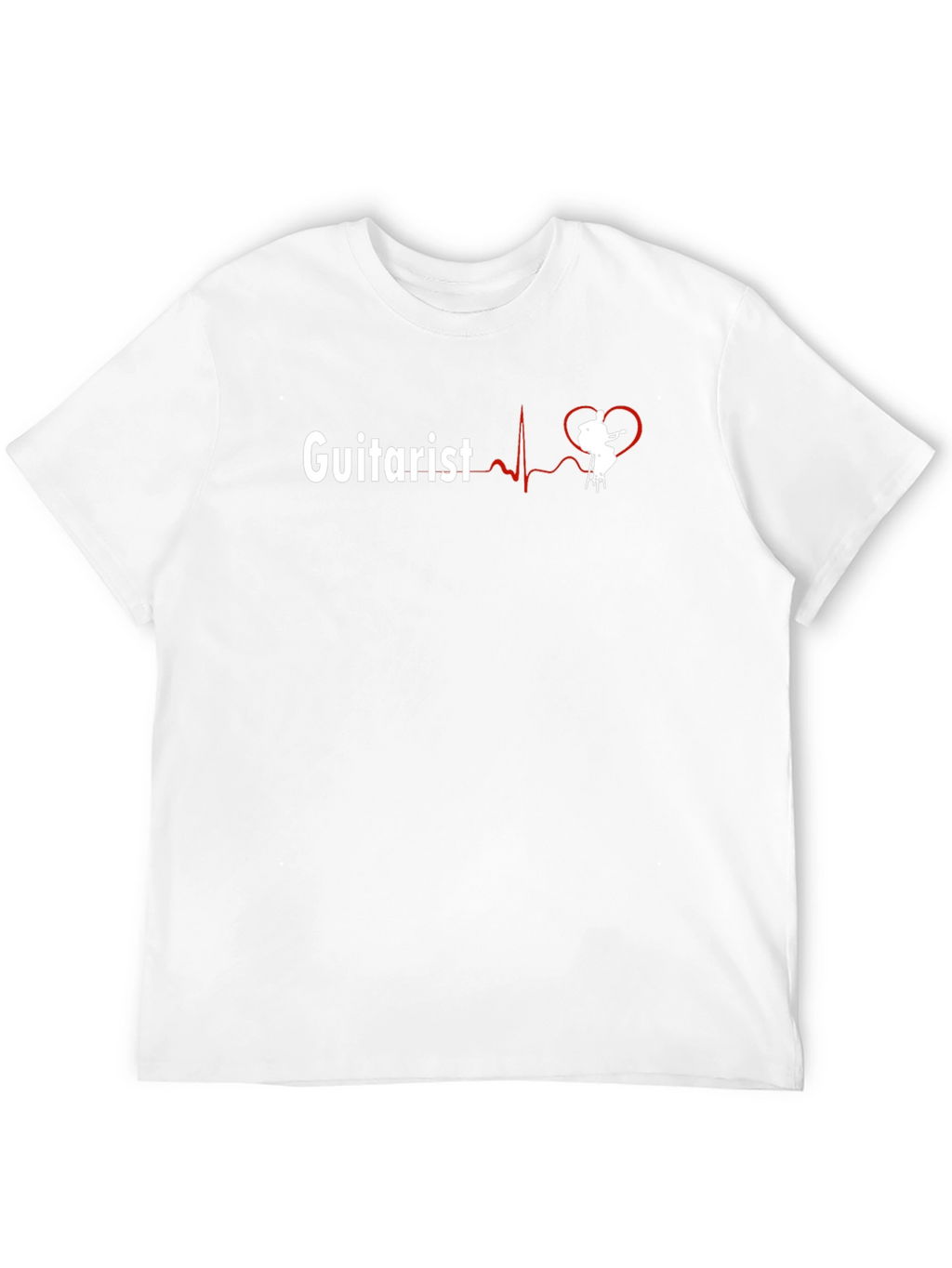 Guitarist Heartbeat Graphic T-Shirt - Musician Tee