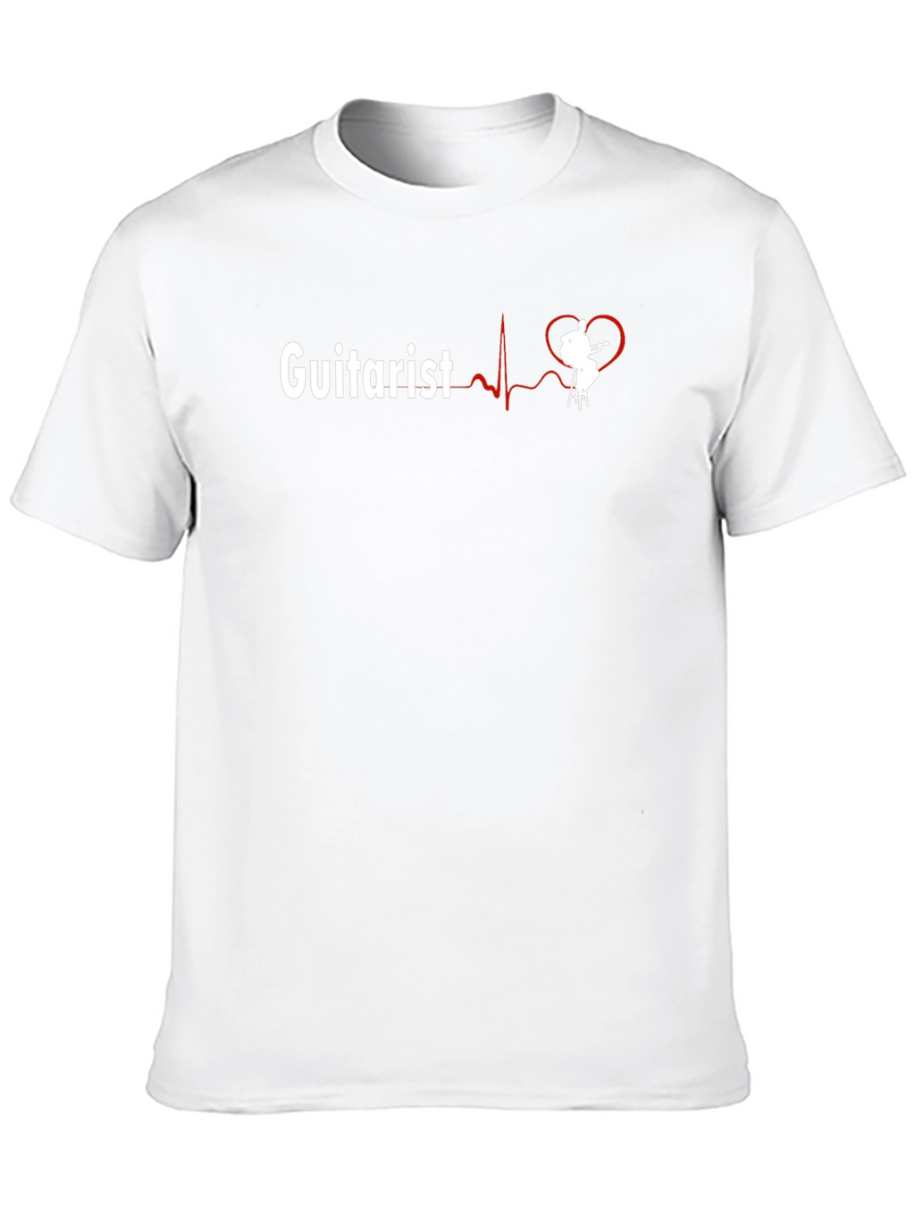 Guitarist Heartbeat Graphic T-Shirt - Musician Tee