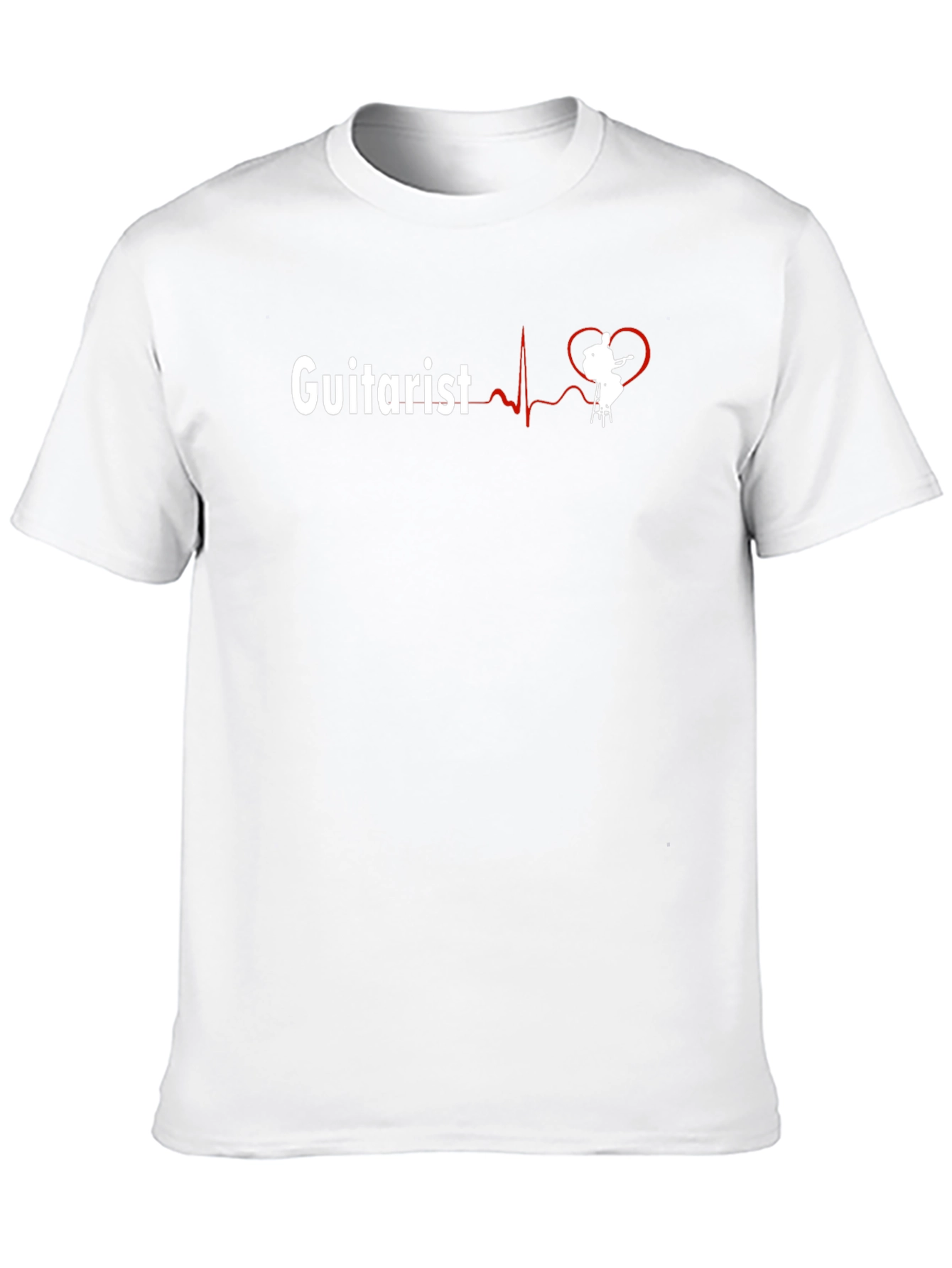 Guitarist Heartbeat Graphic T-Shirt - Musician Tee