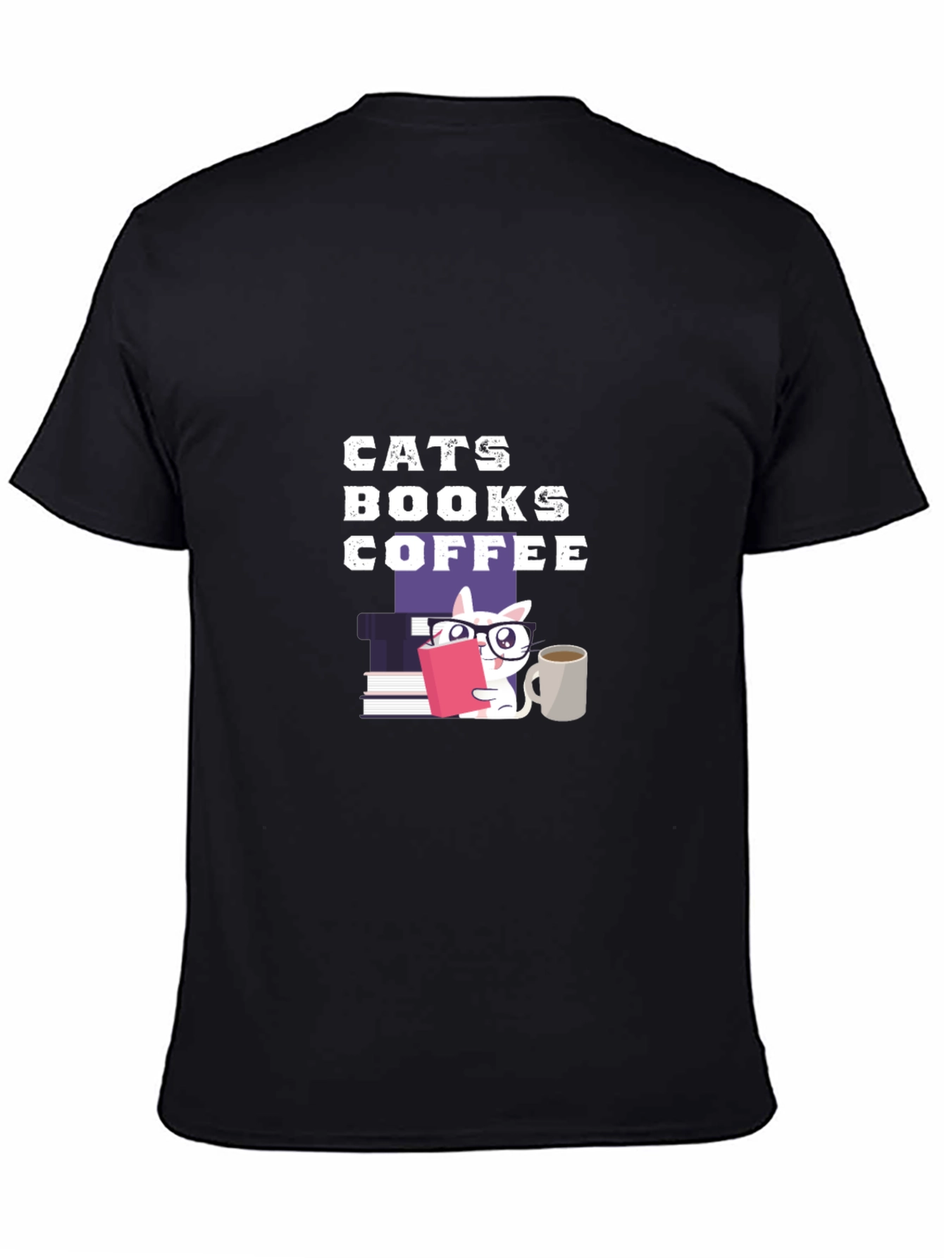 Cats Books Coffee T-Shirt