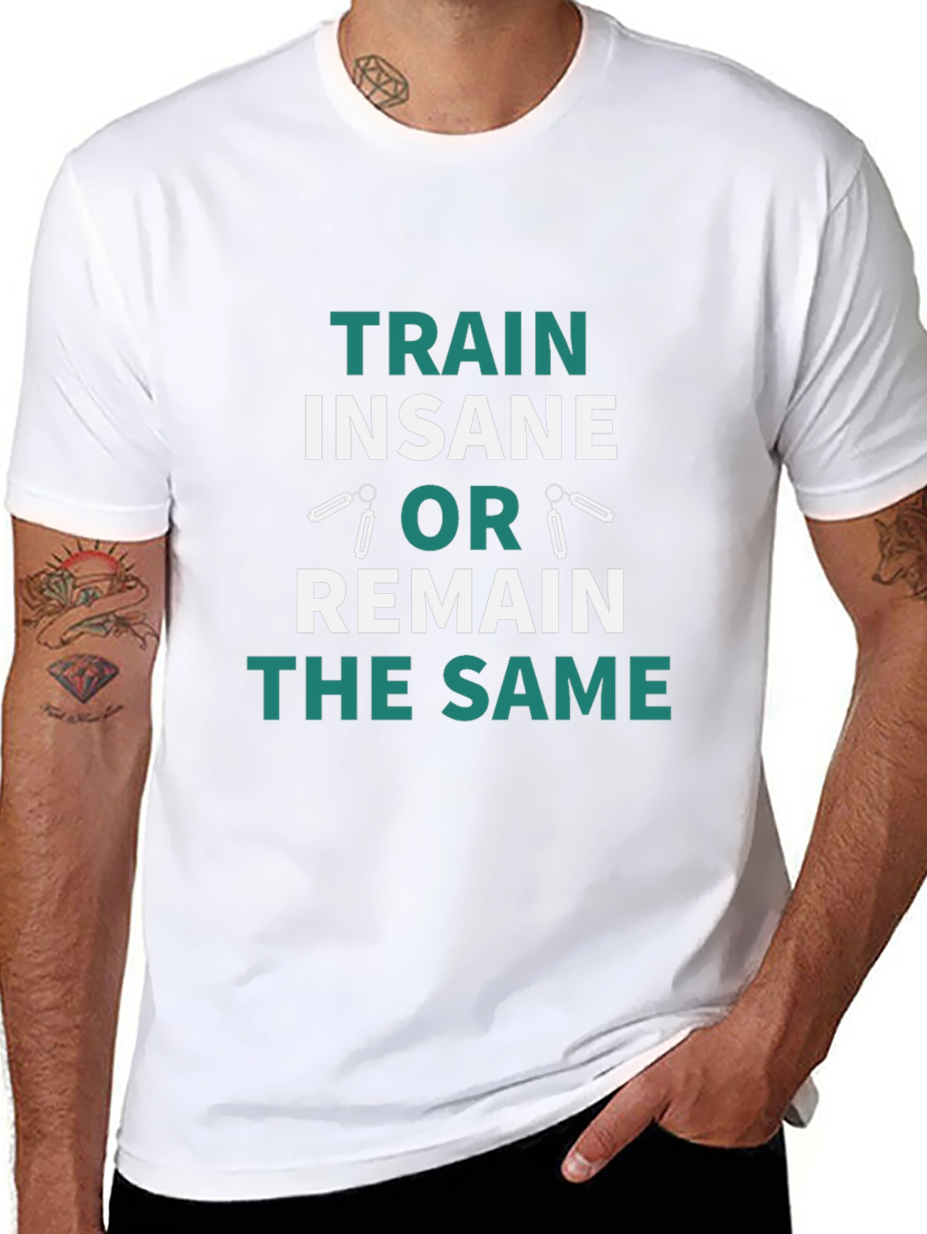 Train Insane Motivational Graphic T-Shirt