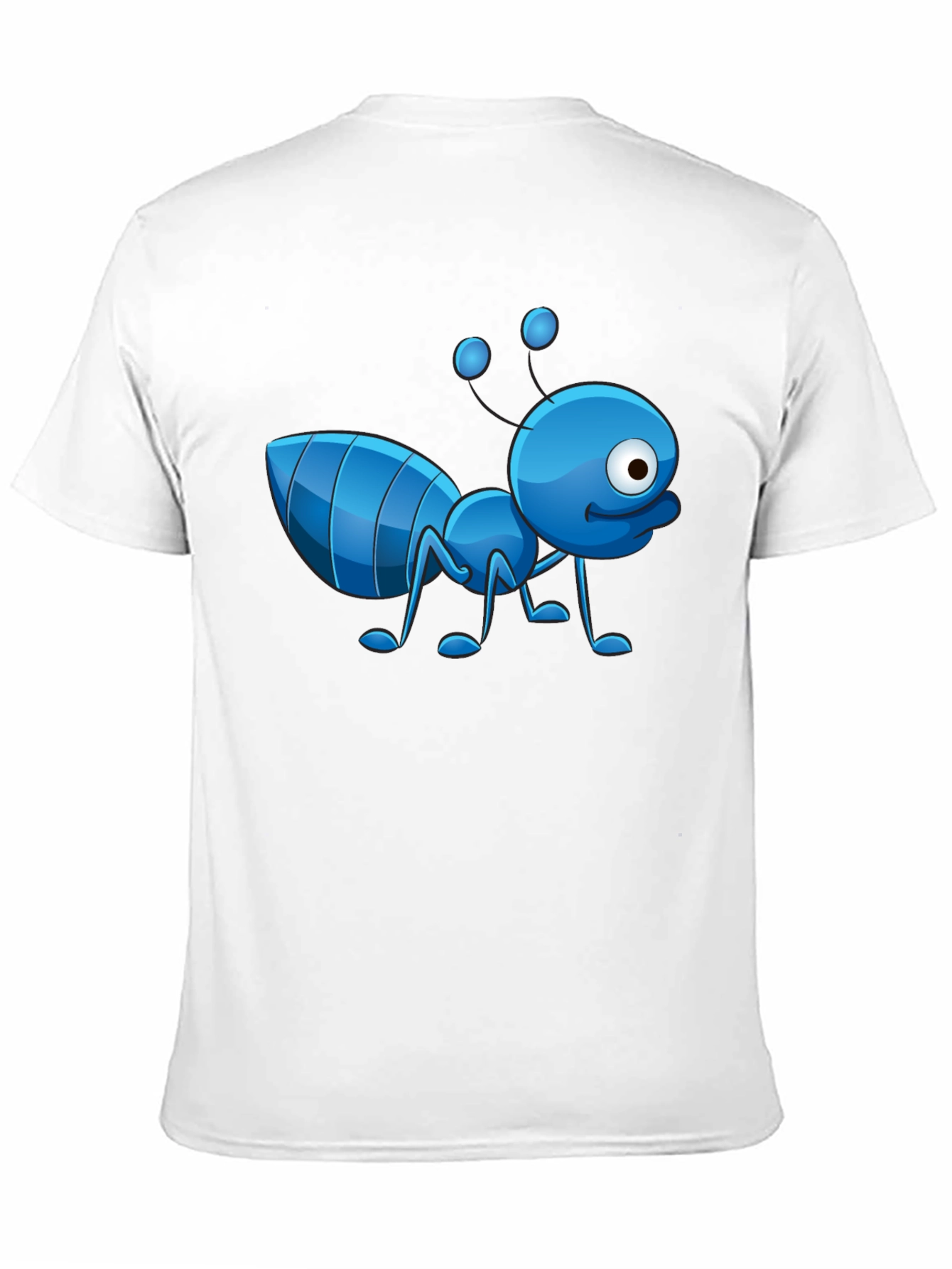 Cartoon Ant Graphic T-Shirt - Novelty Design