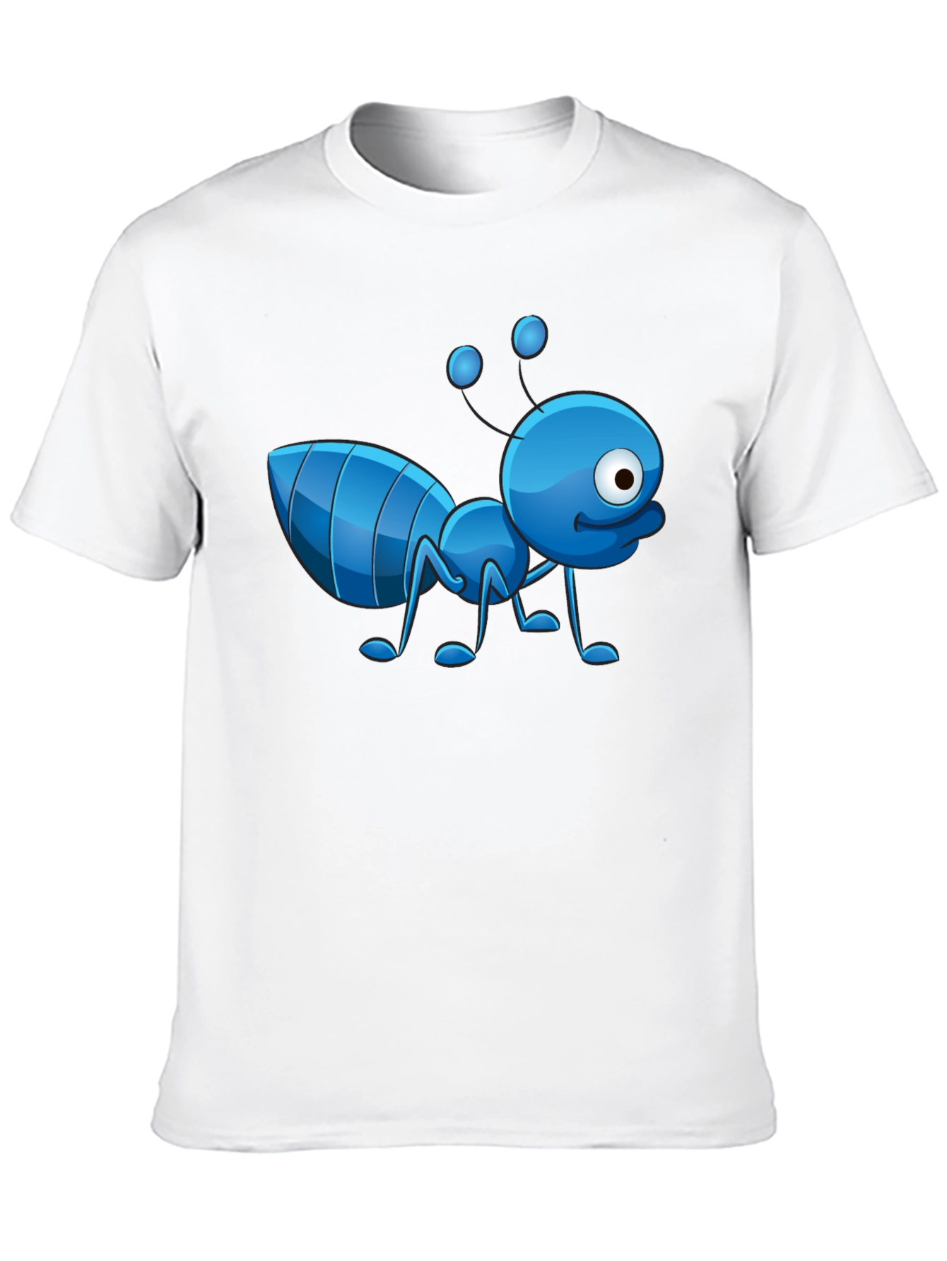 Cartoon Ant Graphic T-Shirt - Novelty Design