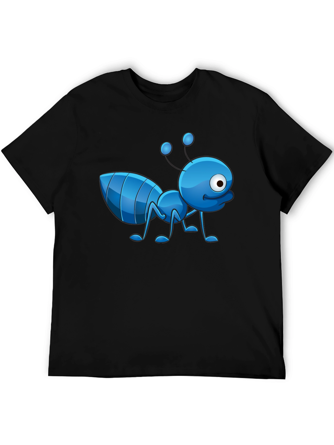 Cartoon Ant Graphic T-Shirt - Novelty Design