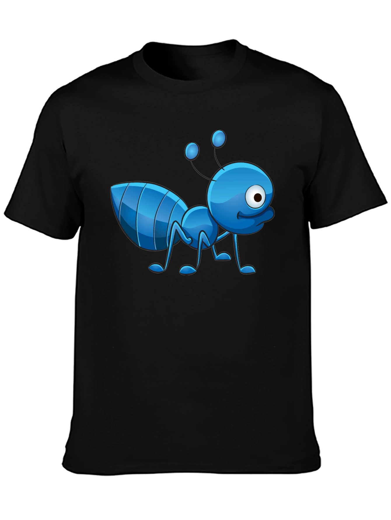 Cartoon Ant Graphic T-Shirt - Novelty Design
