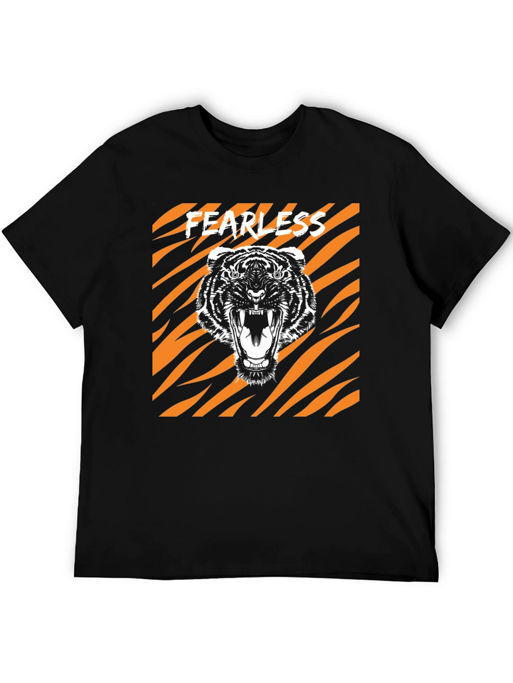 Fearless Tiger Graphic Tee - Bold Animal Print