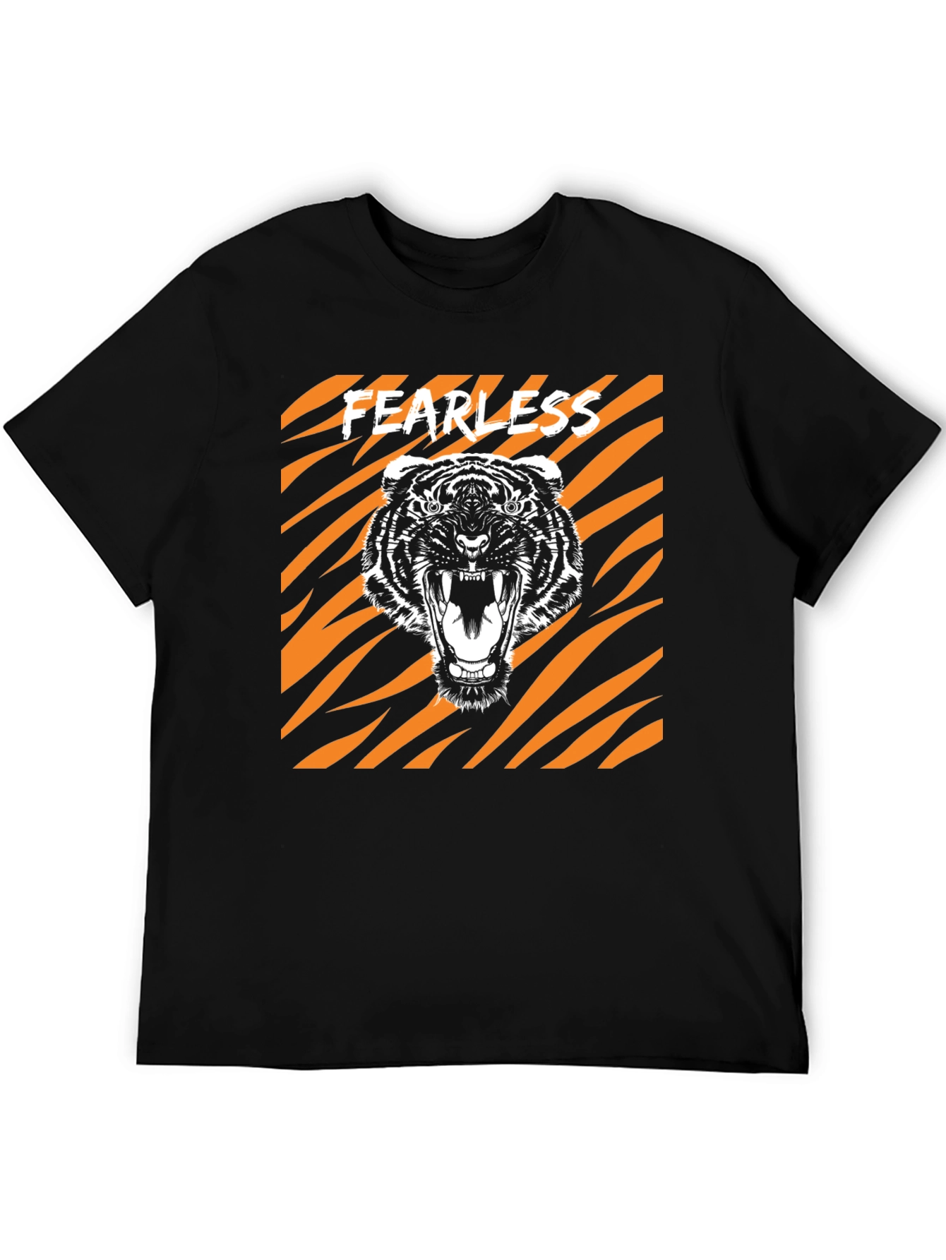 Fearless Tiger Graphic Tee - Bold Animal Print