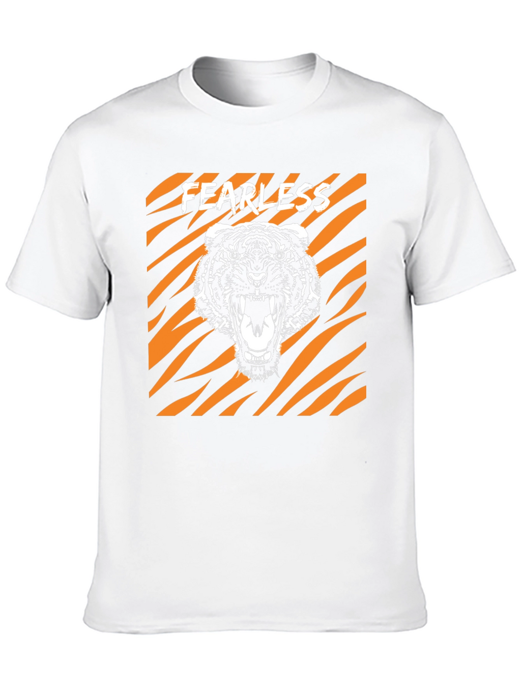 Fearless Tiger Graphic Tee - Bold Animal Print