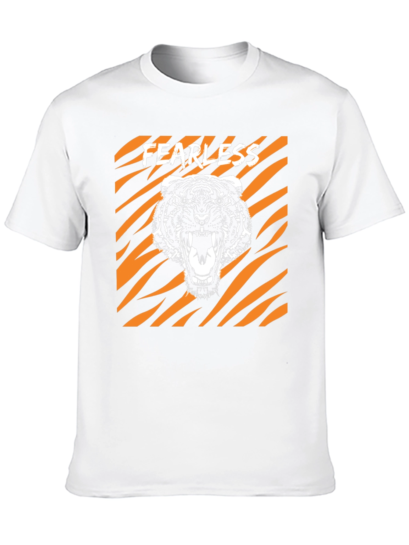 Fearless Tiger Graphic Tee - Bold Animal Print