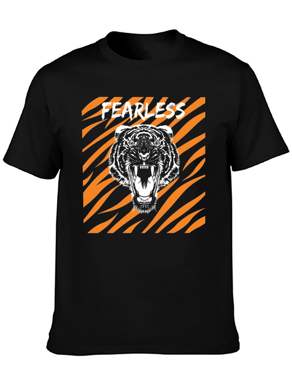 Fearless Tiger Graphic Tee - Bold Animal Print