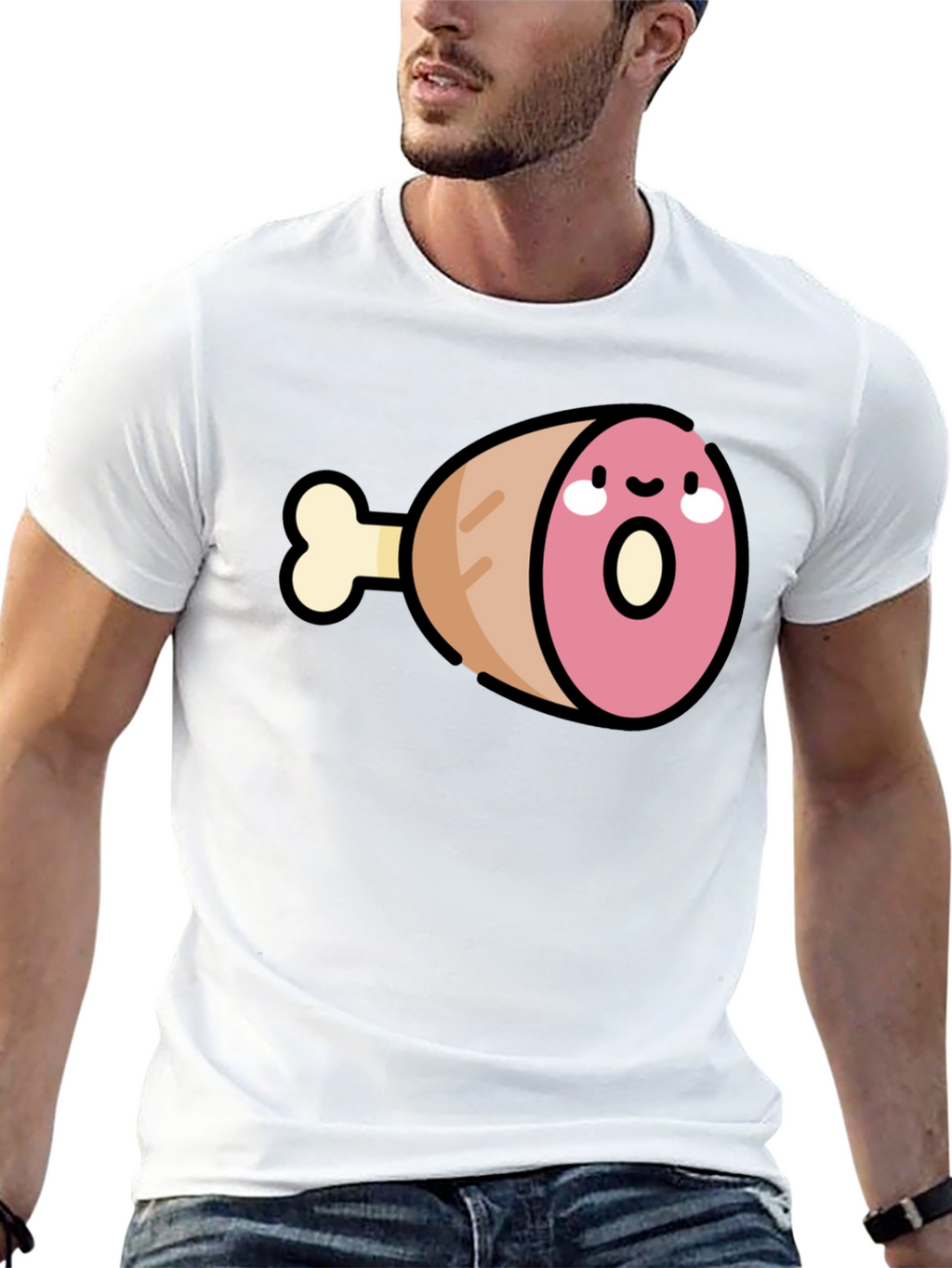 Funny Ham Leg Graphic Tee