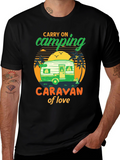 Camping Caravan of Love Black T-Shirt