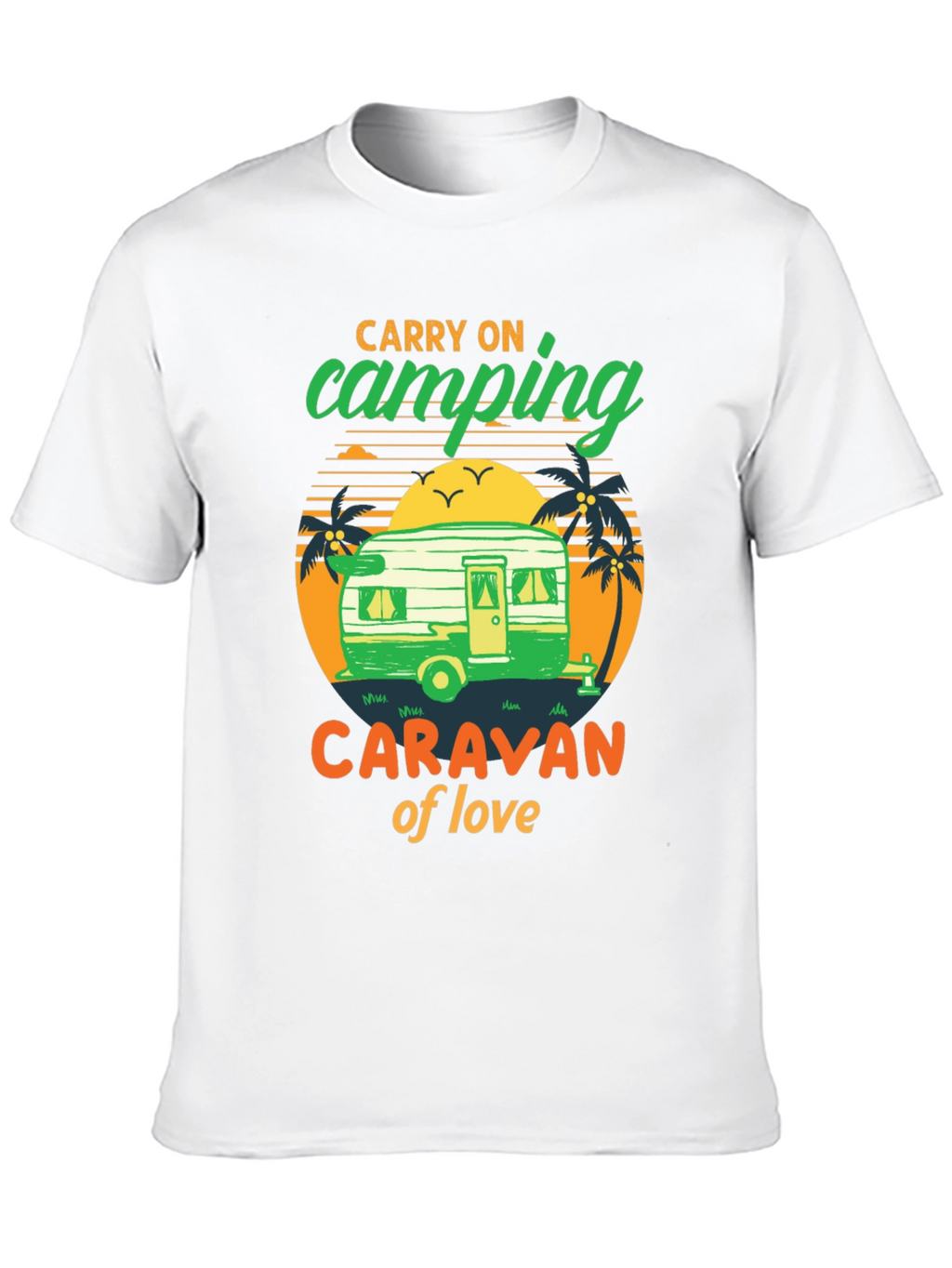 Camping Caravan of Love Black T-Shirt