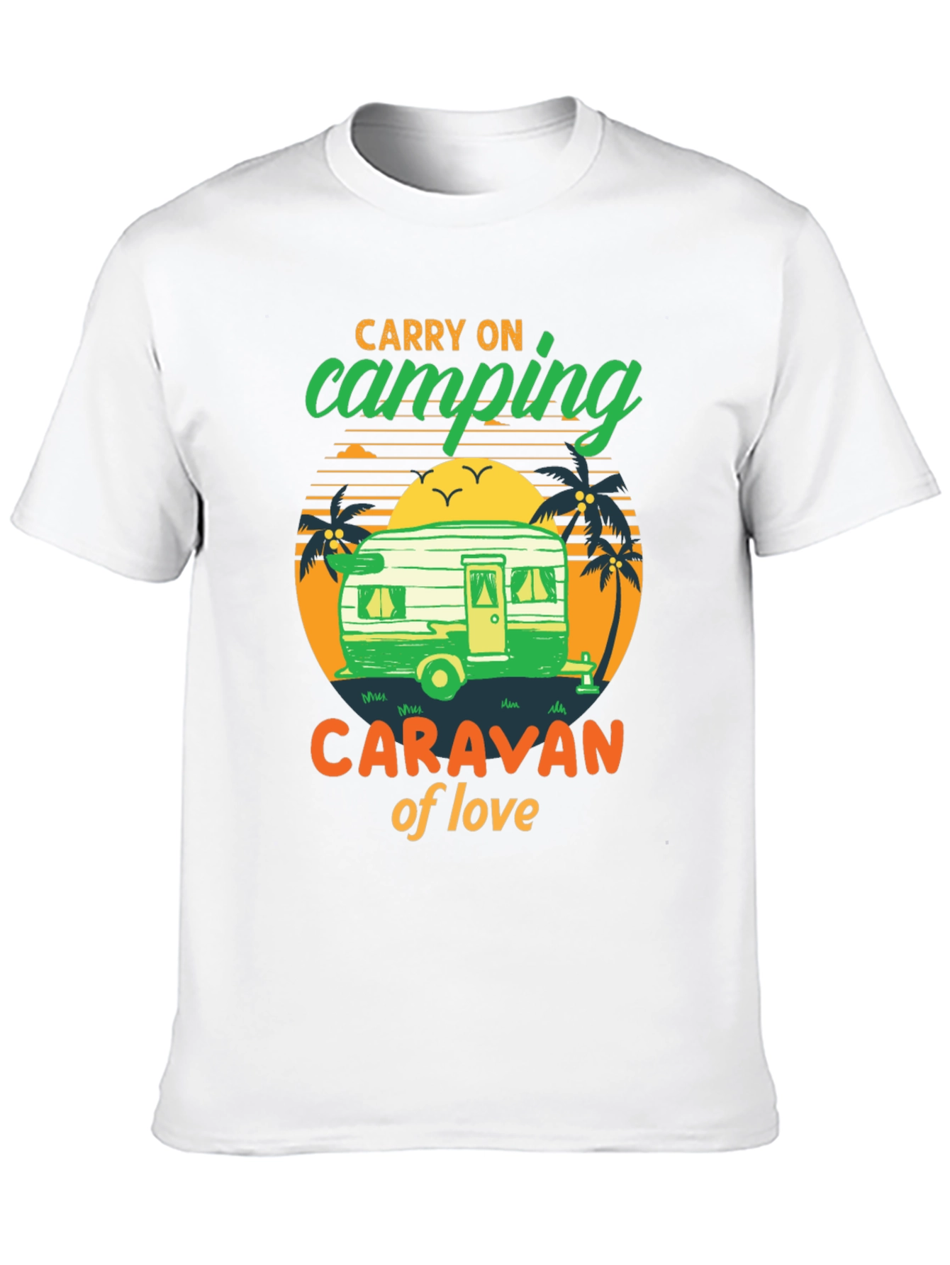 Camping Caravan of Love Black T-Shirt