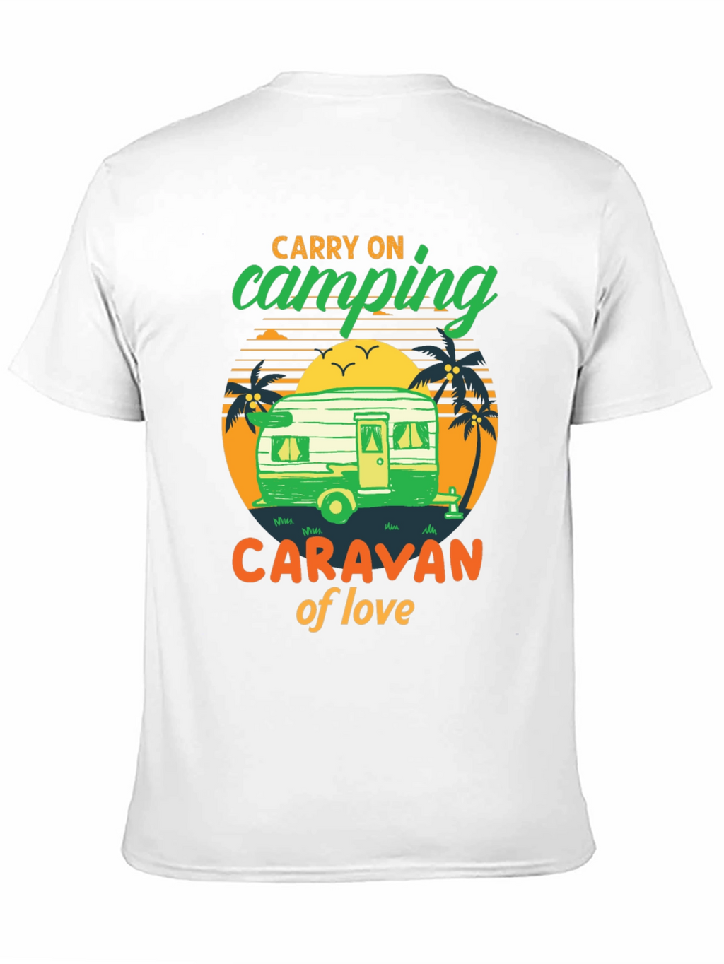 Camping Caravan of Love Black T-Shirt