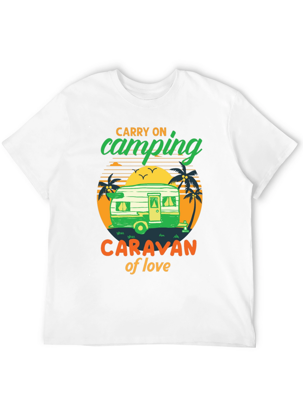 Camping Caravan of Love Black T-Shirt