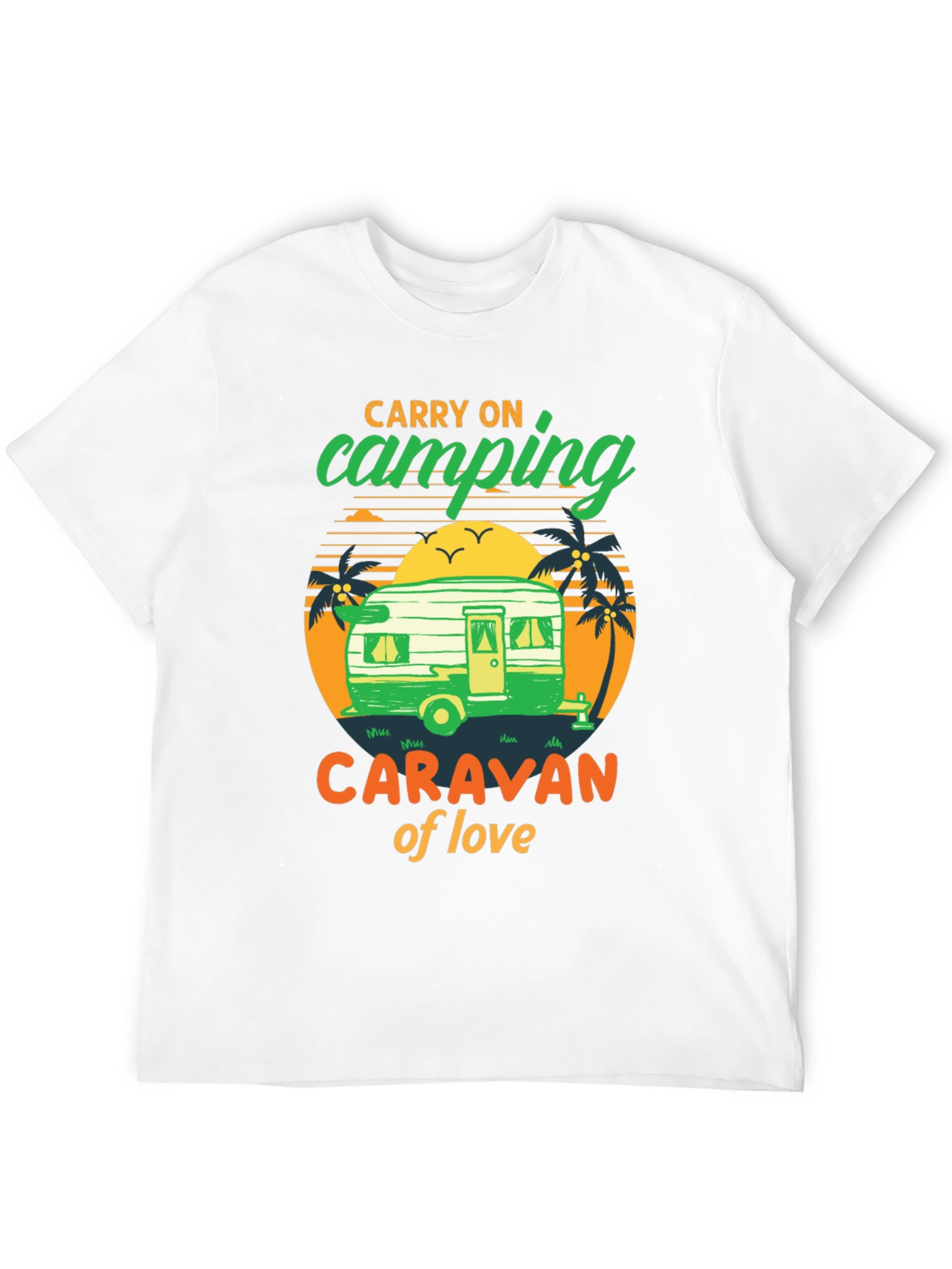 Camping Caravan of Love Black T-Shirt