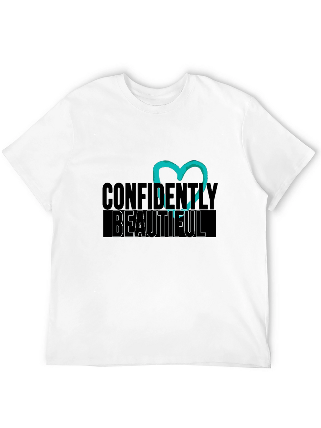 Confidently Beautiful Black Graphic Tee