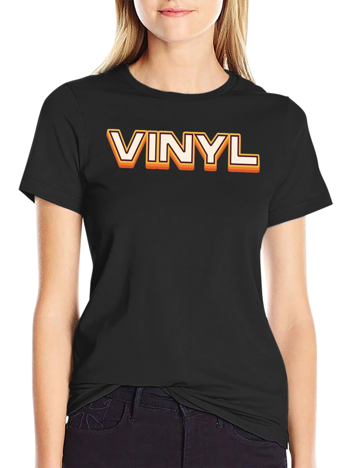 Vinyl Graphic Tee - Retro Music Fan T-Shirt
