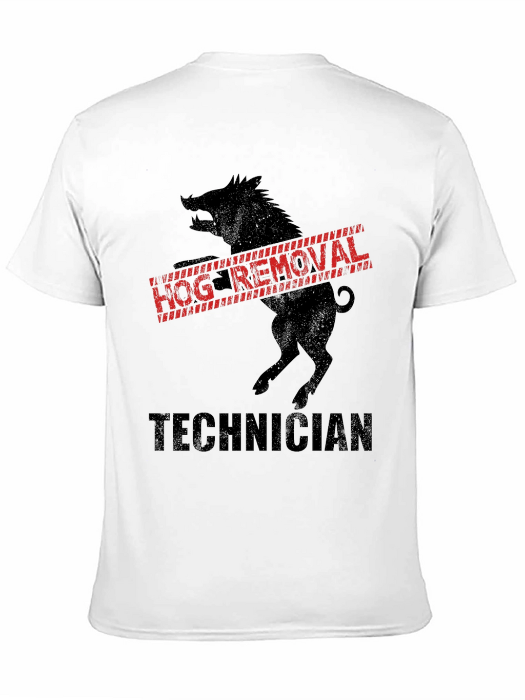 Hog Removal Technician Black T-Shirt