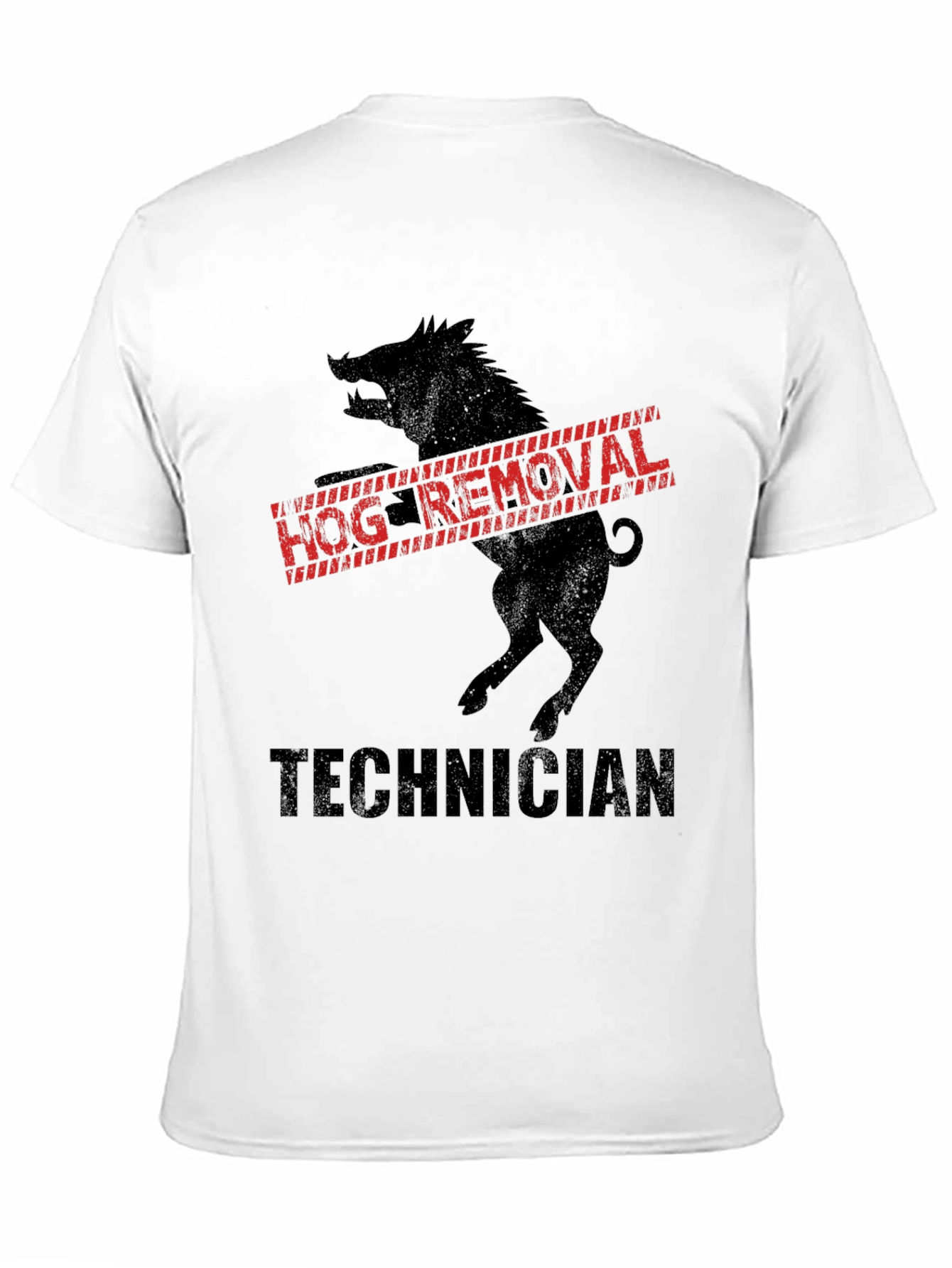 Hog Removal Technician Black T-Shirt