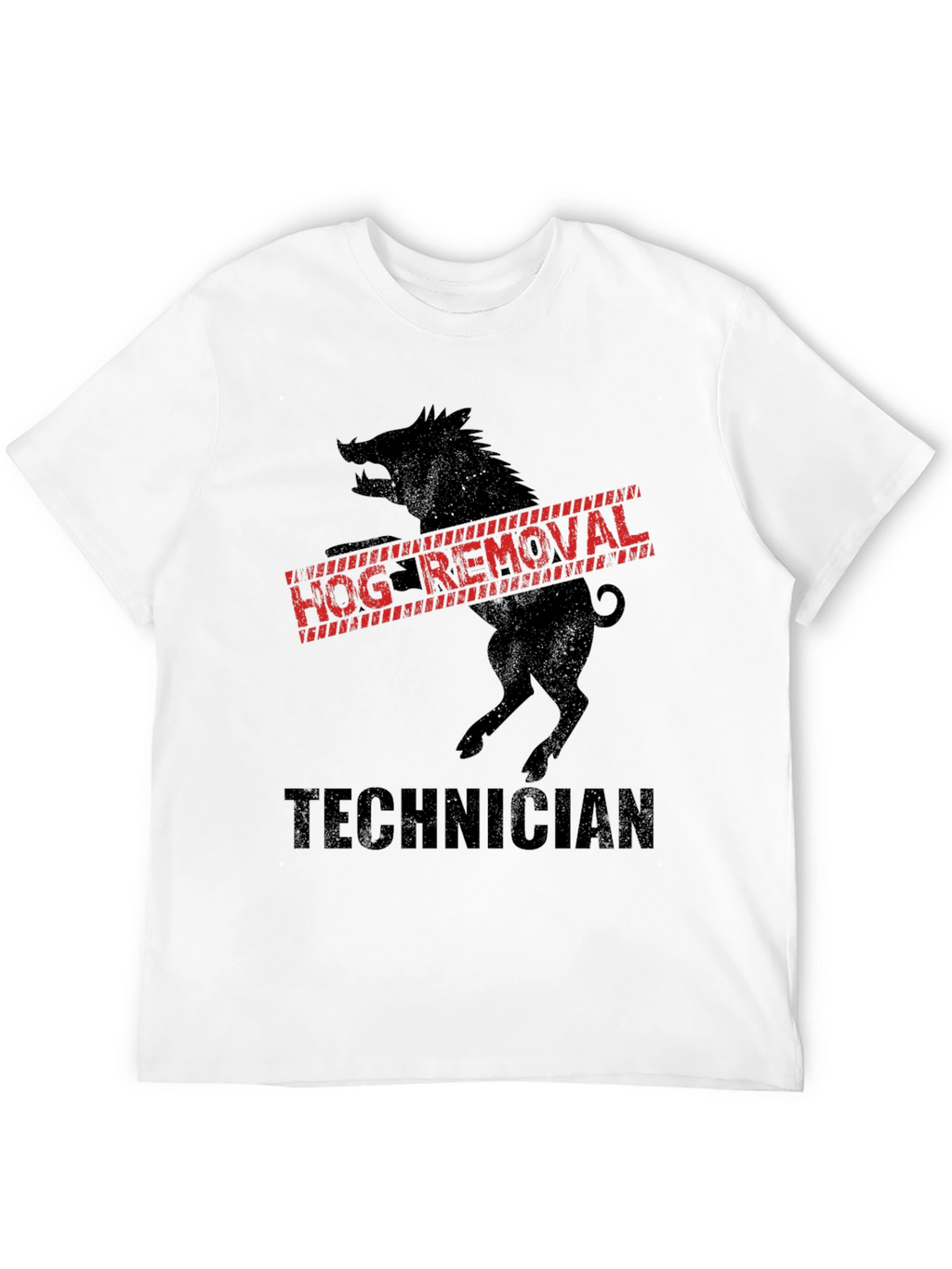 Hog Removal Technician Black T-Shirt