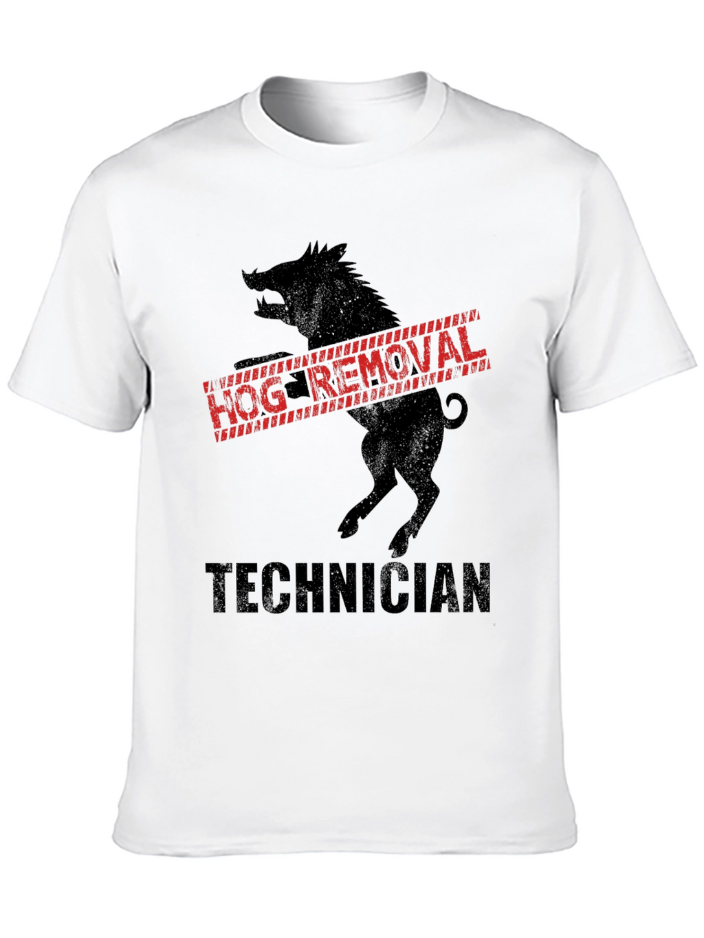 Hog Removal Technician Black T-Shirt